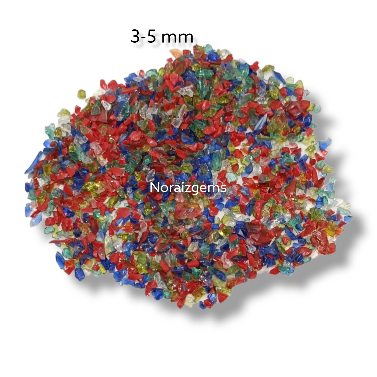 Crushed Mix Hydro Quartz Gemstone Coarse For Woodworking, Ring Inlay, Resin Art