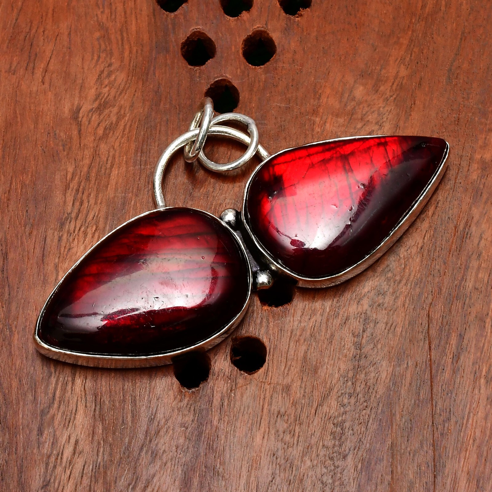 Labradorite Pendant Gemstone 925 Sterling Silver Handmade Jewelry Pendant 1.56″