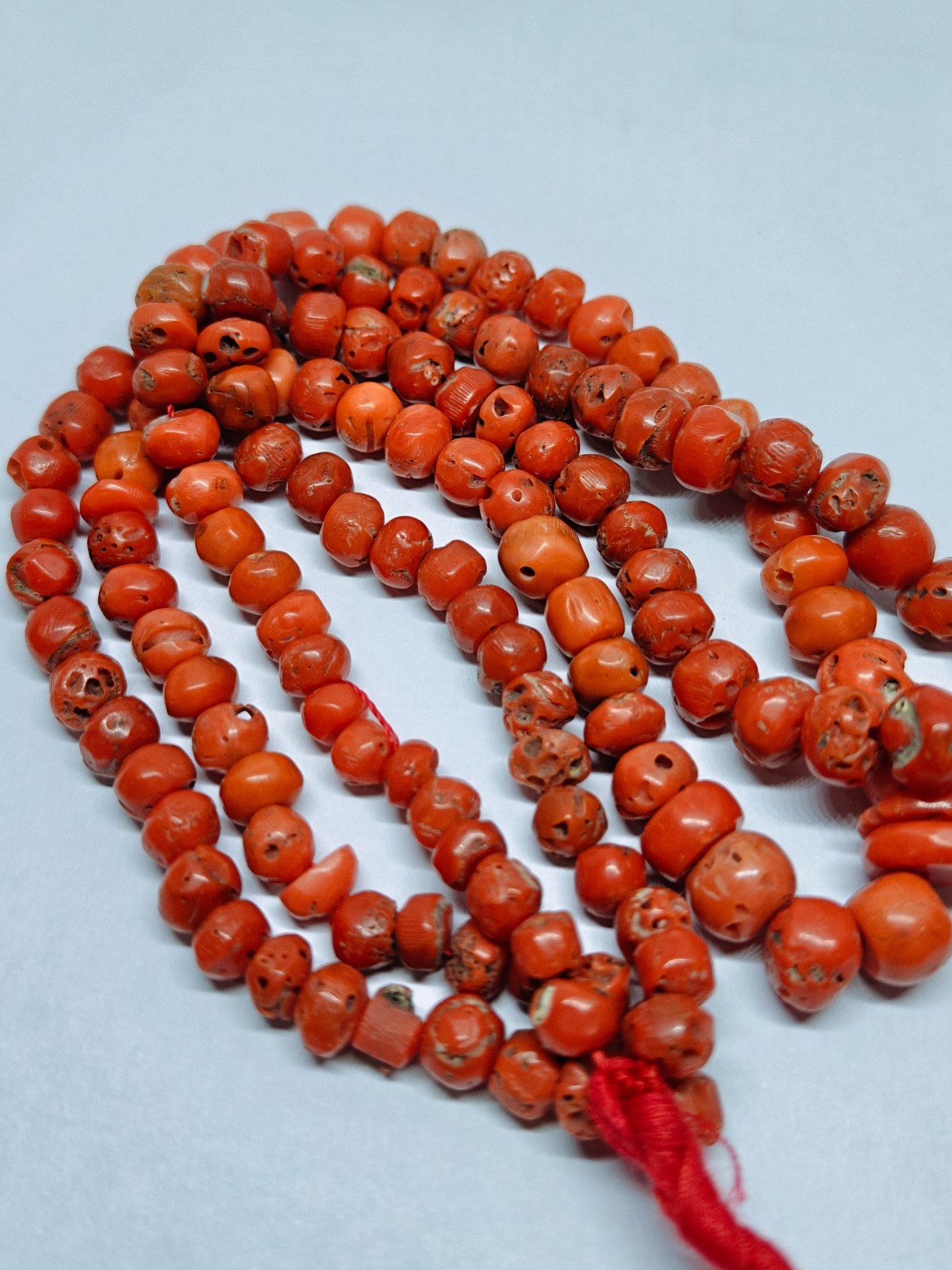 Natural Italian Red Coral Rondelle Beads Jewellery Making Gemstone One Strand.
