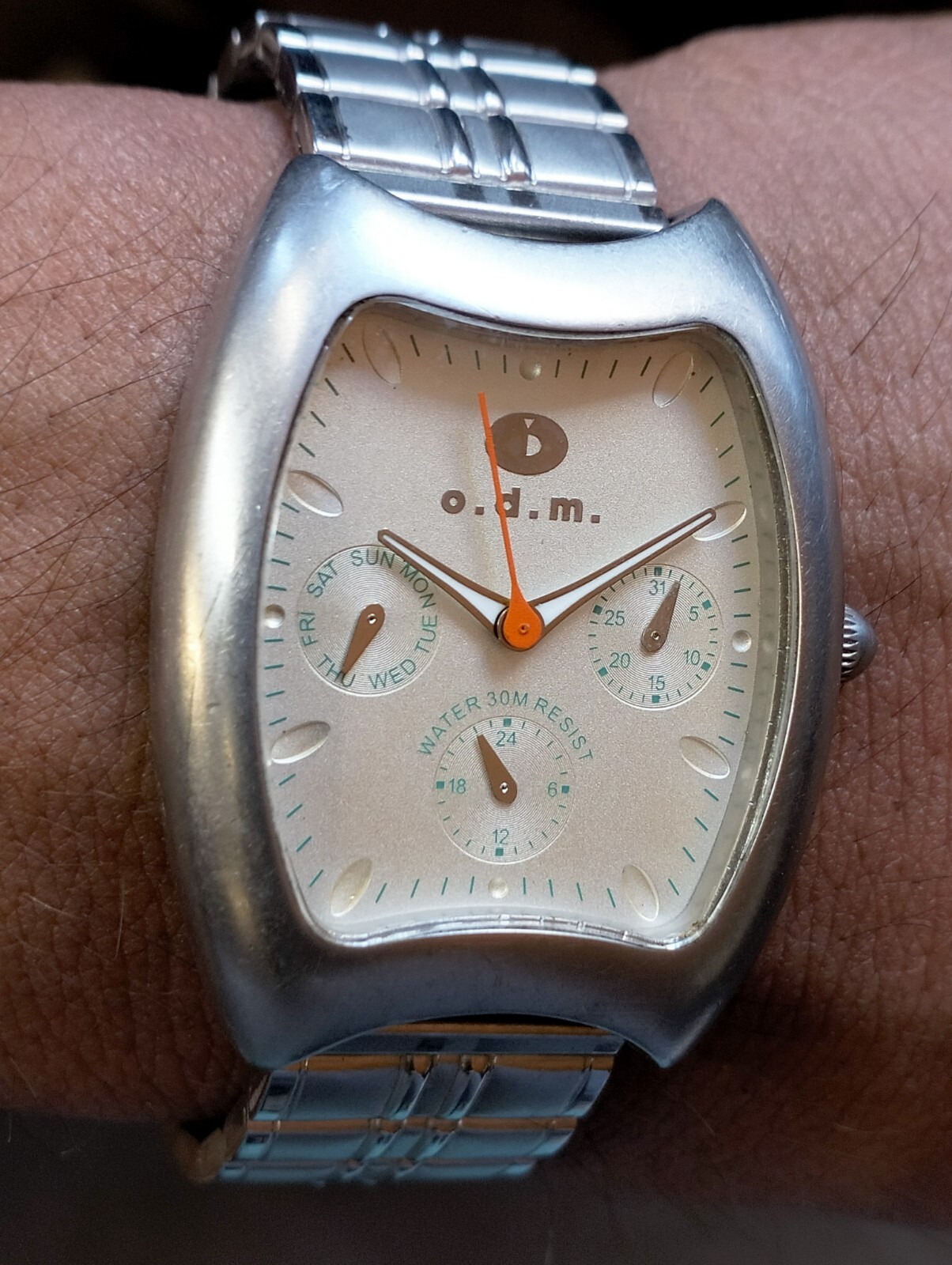 O.D.M. MULTIFUNCTION QUARTZ SILVER DIAL 840803 JAPAN MEN’S FULL WORKING VINTAGE
