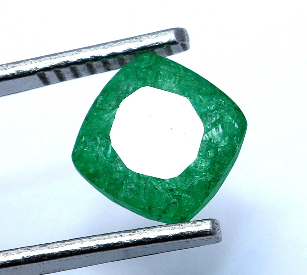 Natural Colombian Emerald Cushion Cut 5.55 Ct Certified Green Loose Gemstone
