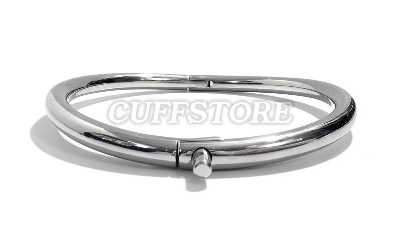 13.5″ Stainless Steel Curved Eternity Locking Collar – CuffStore