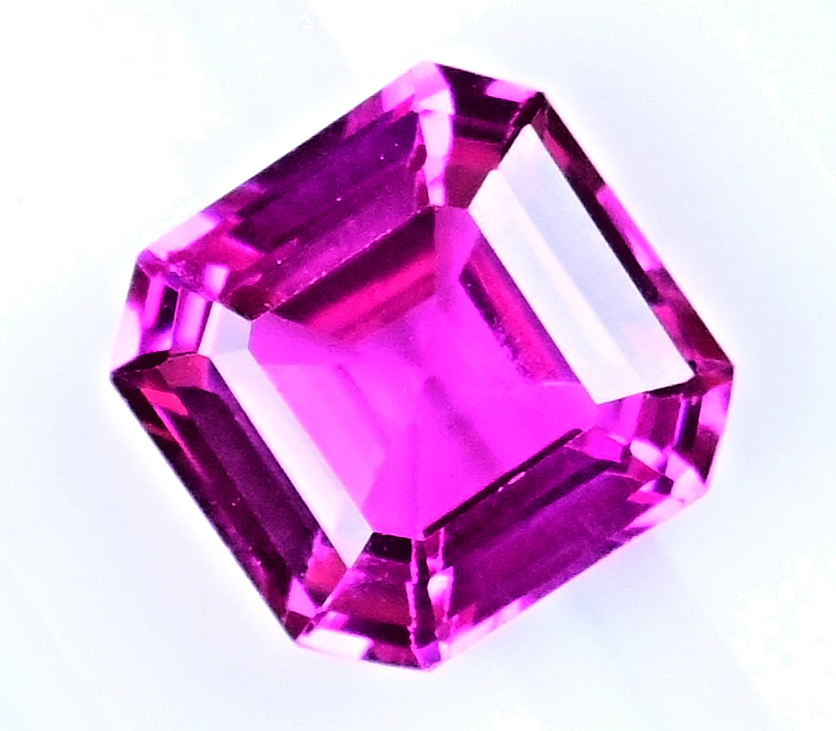 5.75 Ct Natural Mogok Pink Ruby Octagon Shape Certified Flawless Loose Gemstone