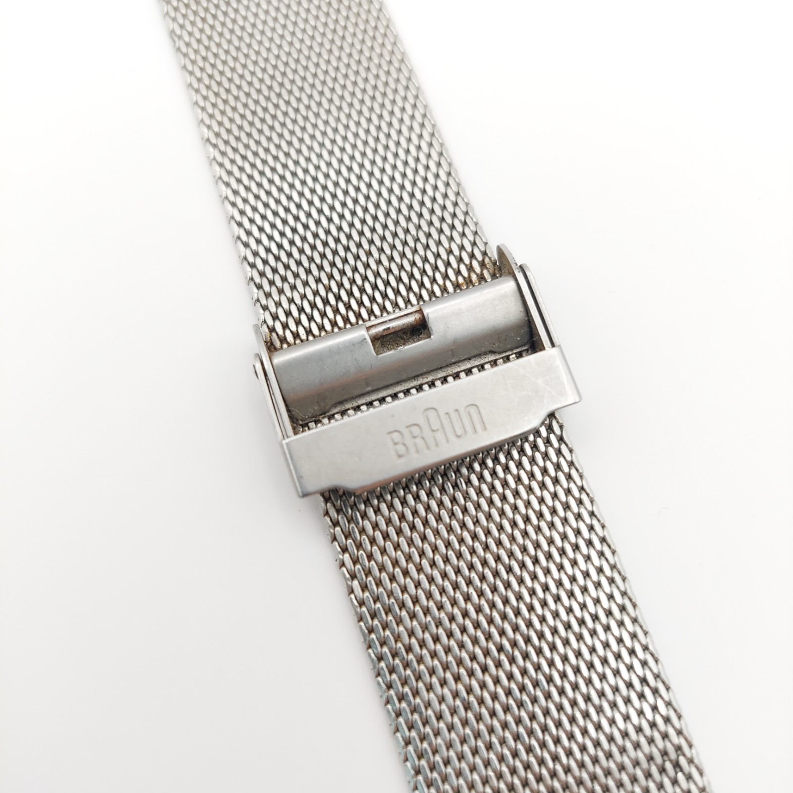 BRAUN BNH0032WHSLMHG White Dial Quartz Mesh Stainless Steel Watch Men In hand