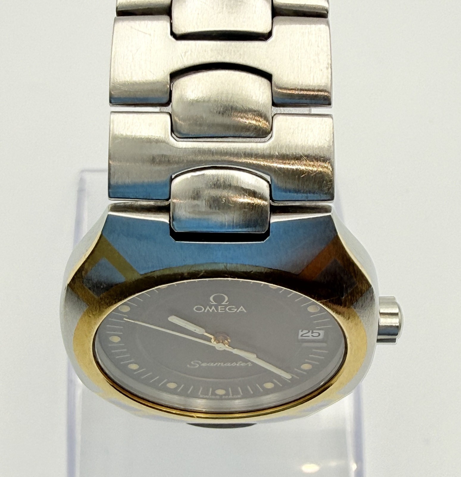 OMEGA Seamaster Polaris Vintage Date Quartz Watch Wrist 15cm (5.9in) – Rank B+