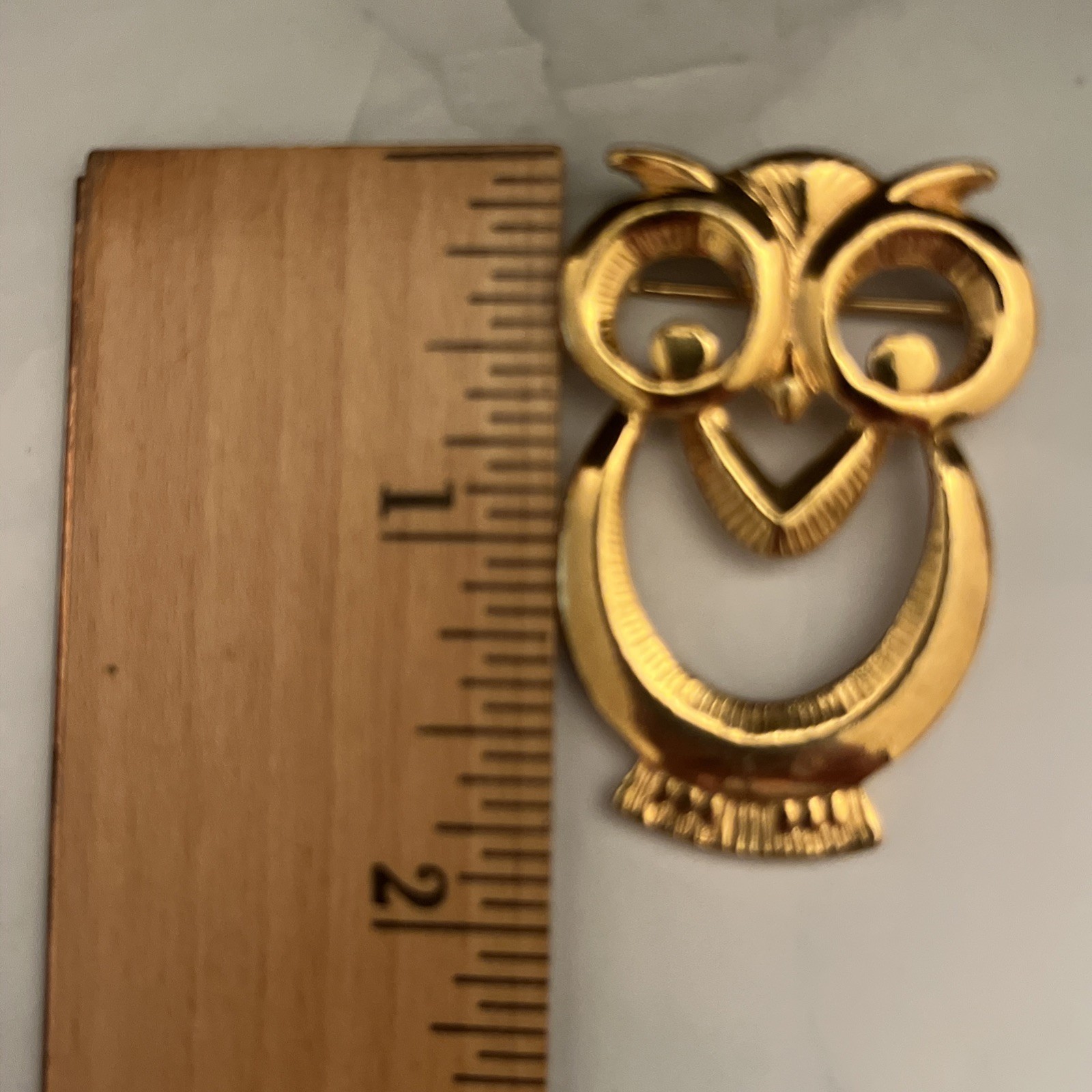 Vintage Avon “Wise Eyes” Owl Brooch Pin, originally released circa 1990