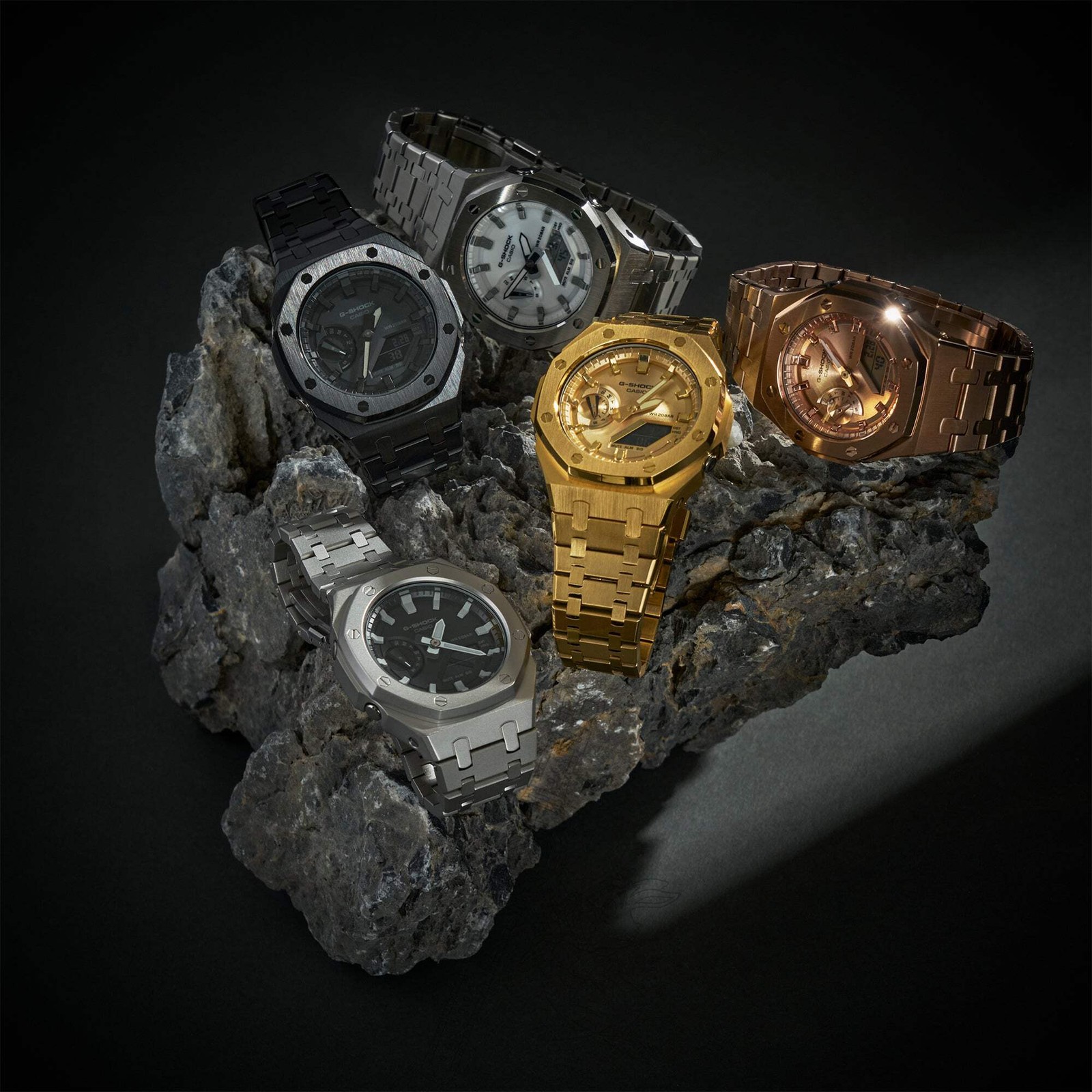 Casio GMA-S2100 G-Shock Watch – Rose Gold w/ Bracelet Mod – Mid-Size
