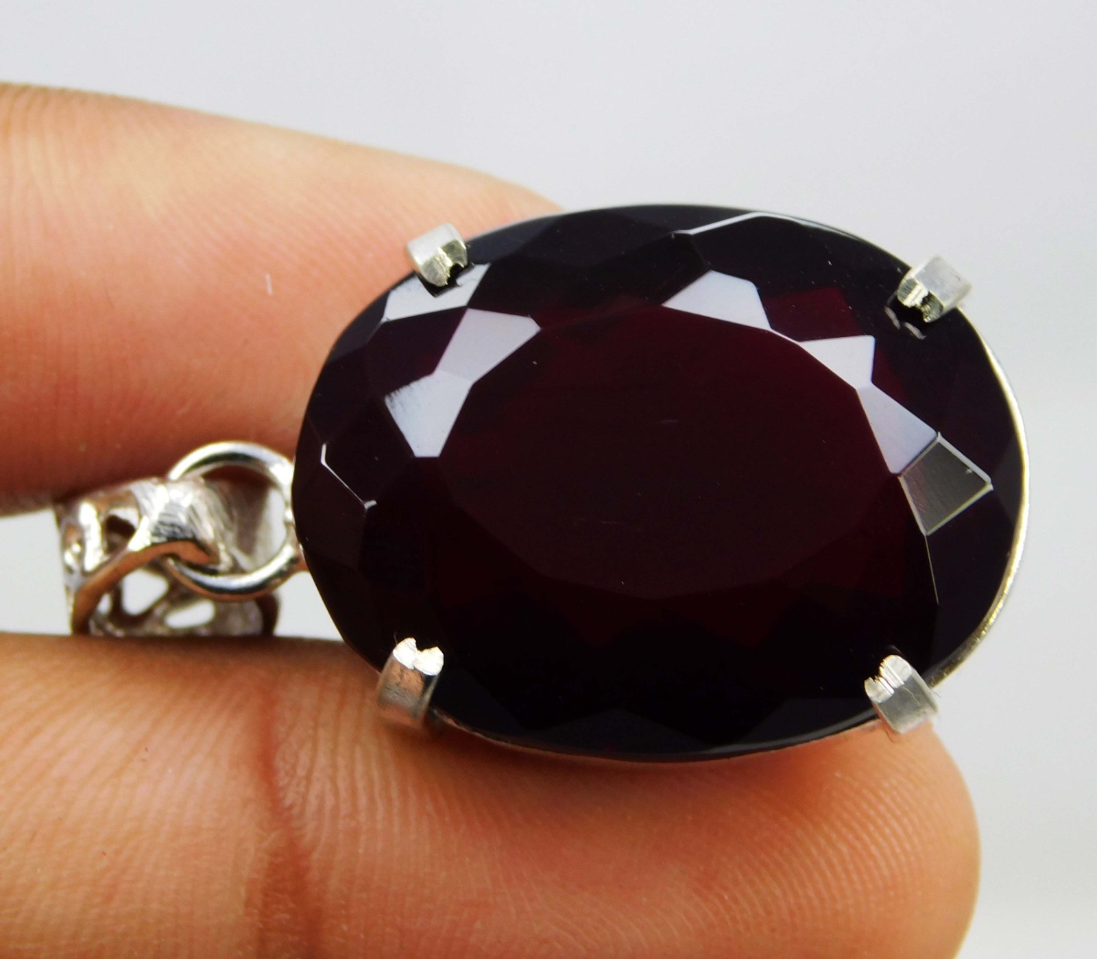 Natural 54.90 Ct Red Topaz Pendant Gems Oval Cut Certified Brazil Rare