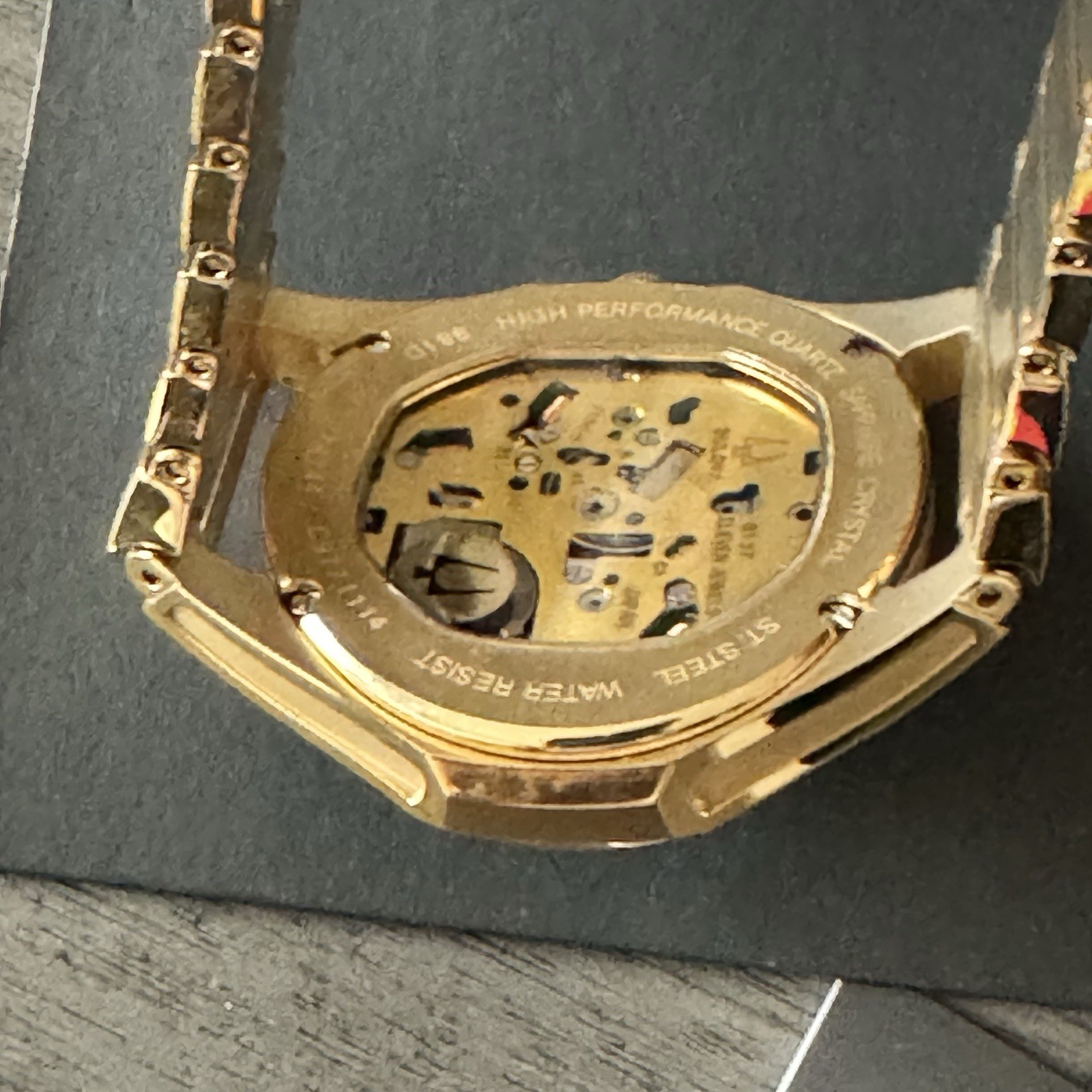 Bulova Curv Black Dial Men’s Watch – 97A144 Gold Tone Stainless