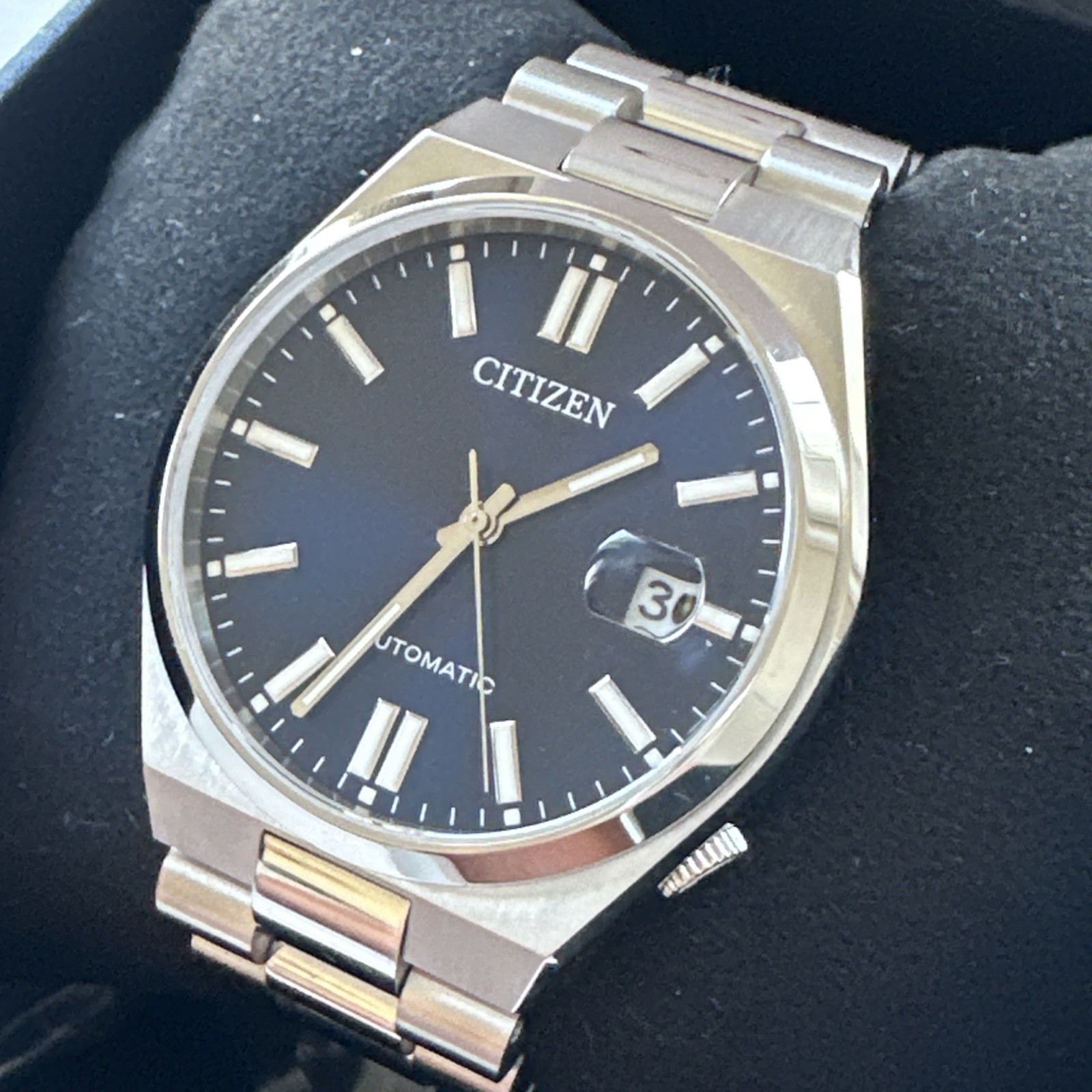 Citizen Unisex’s Tsuyosa Date Window Silver Automatic Watch 37MM NJ0200-50M