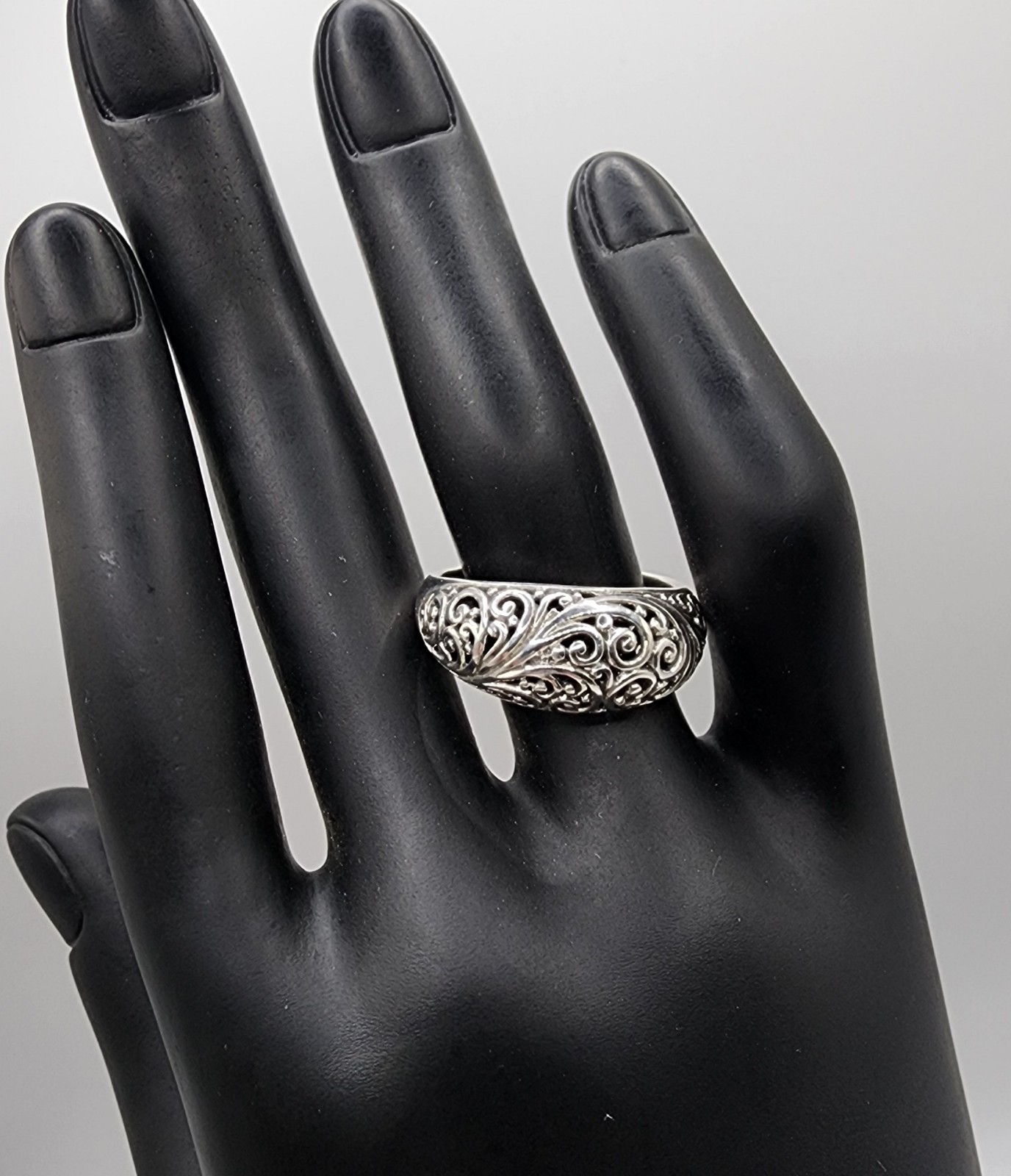 Bali Legacy Filigree Ring in Sterling Silver (Size9.0) 5 Grams STS 925