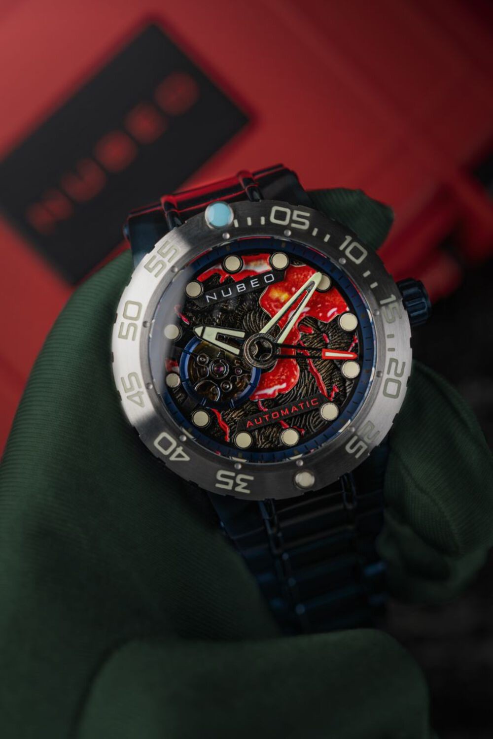 Nubeo Opportunity Stainless Steel 48mm Japanese Automatic Wristwatch NB-6086-22