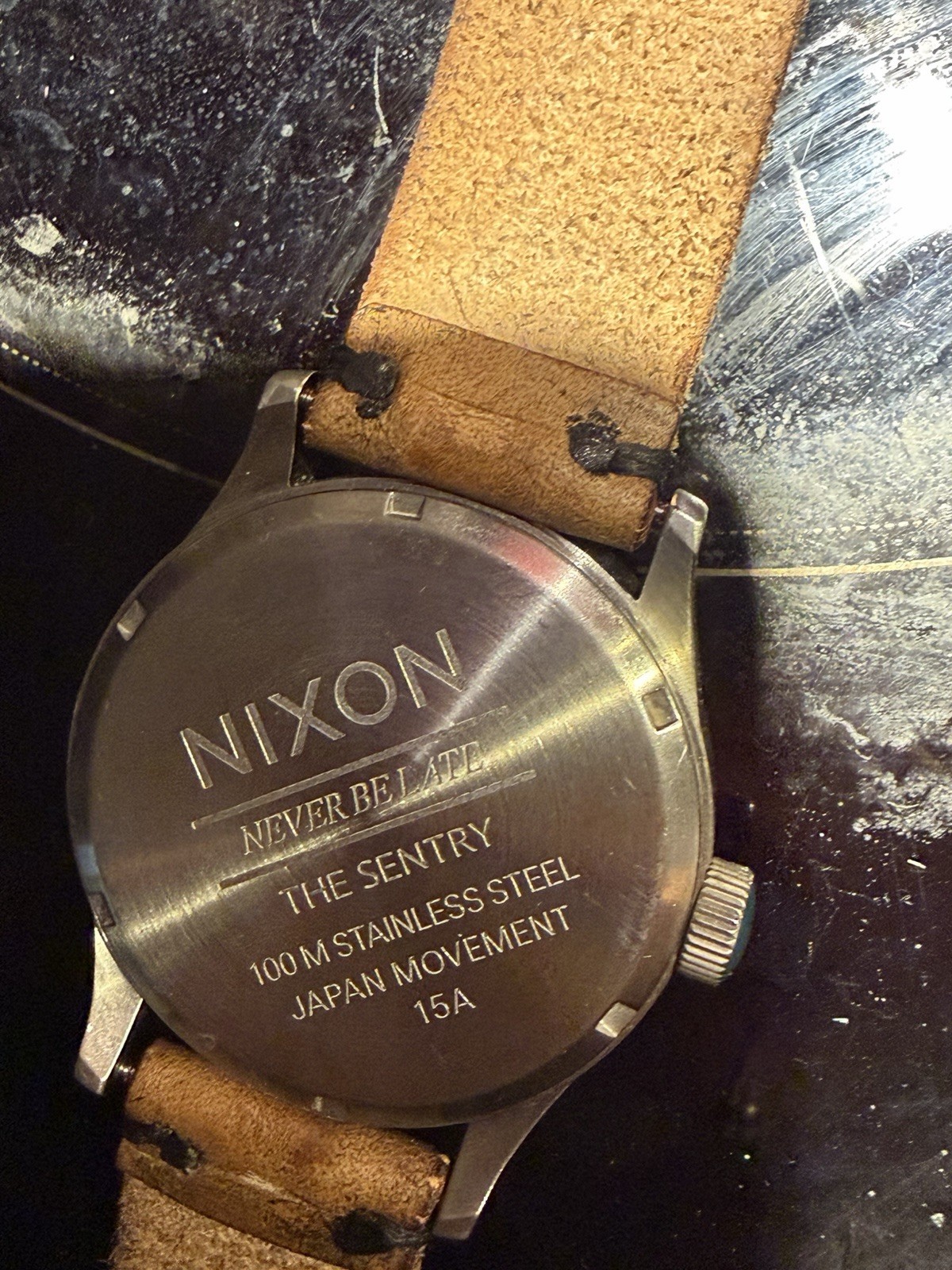 Nixon the Sentry 100 M Stainless Steel Watch Movement Japan Import