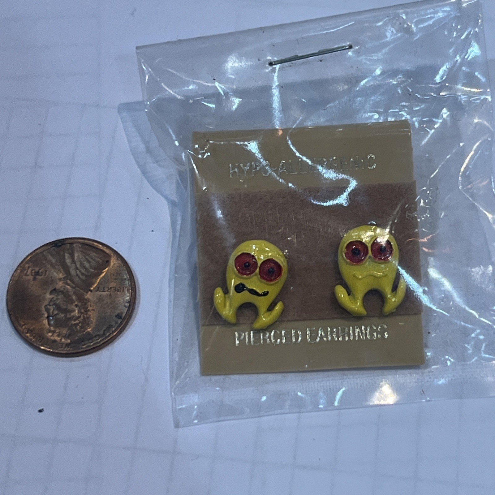 PAC Man Ghost Arcade Earrings 80s Retro Hyper Allergenic