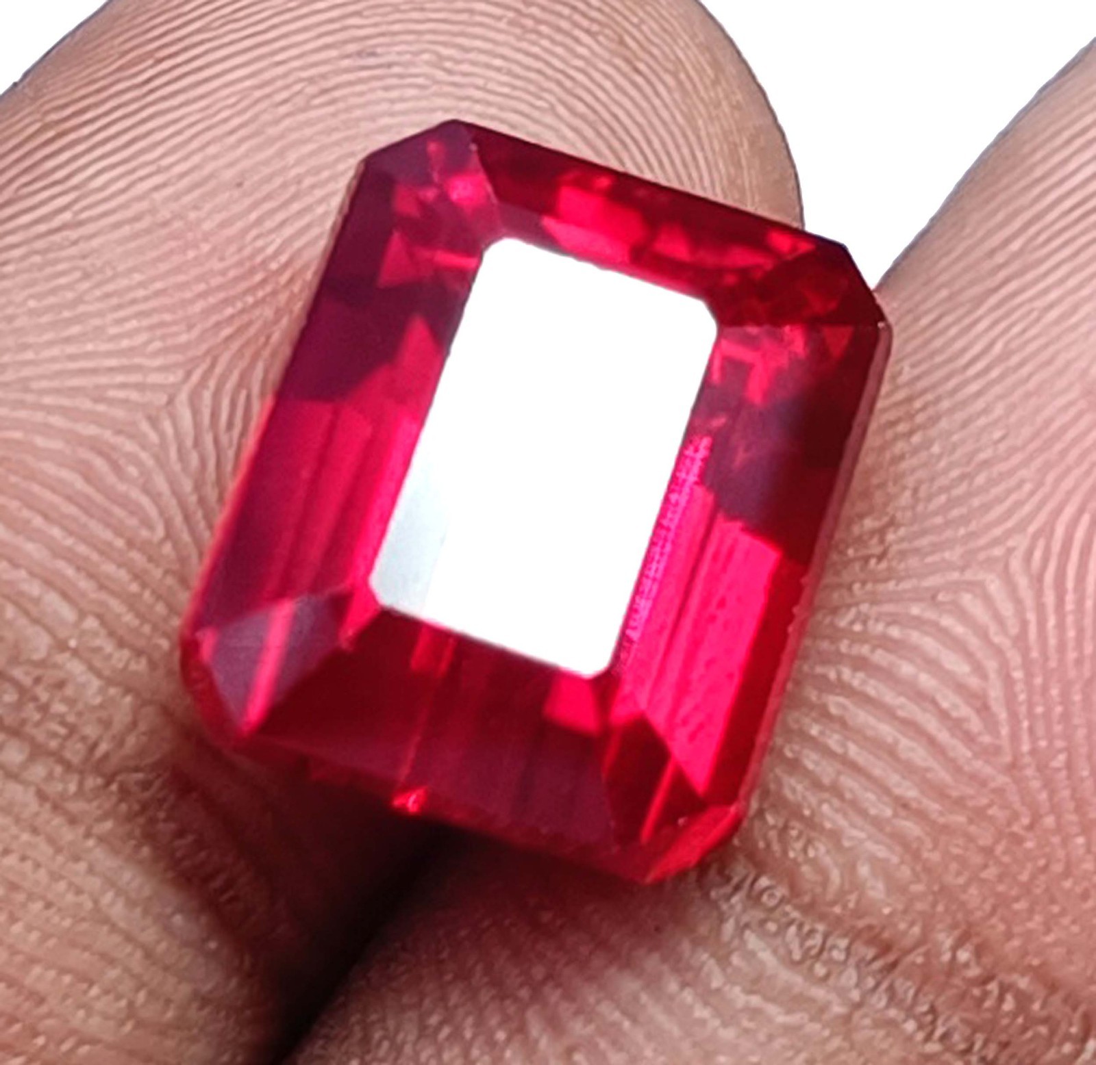 IGL Certified Natural 22.90Carat Amazing Red Ruby Emerald Cut Loose Gemstone5SDG