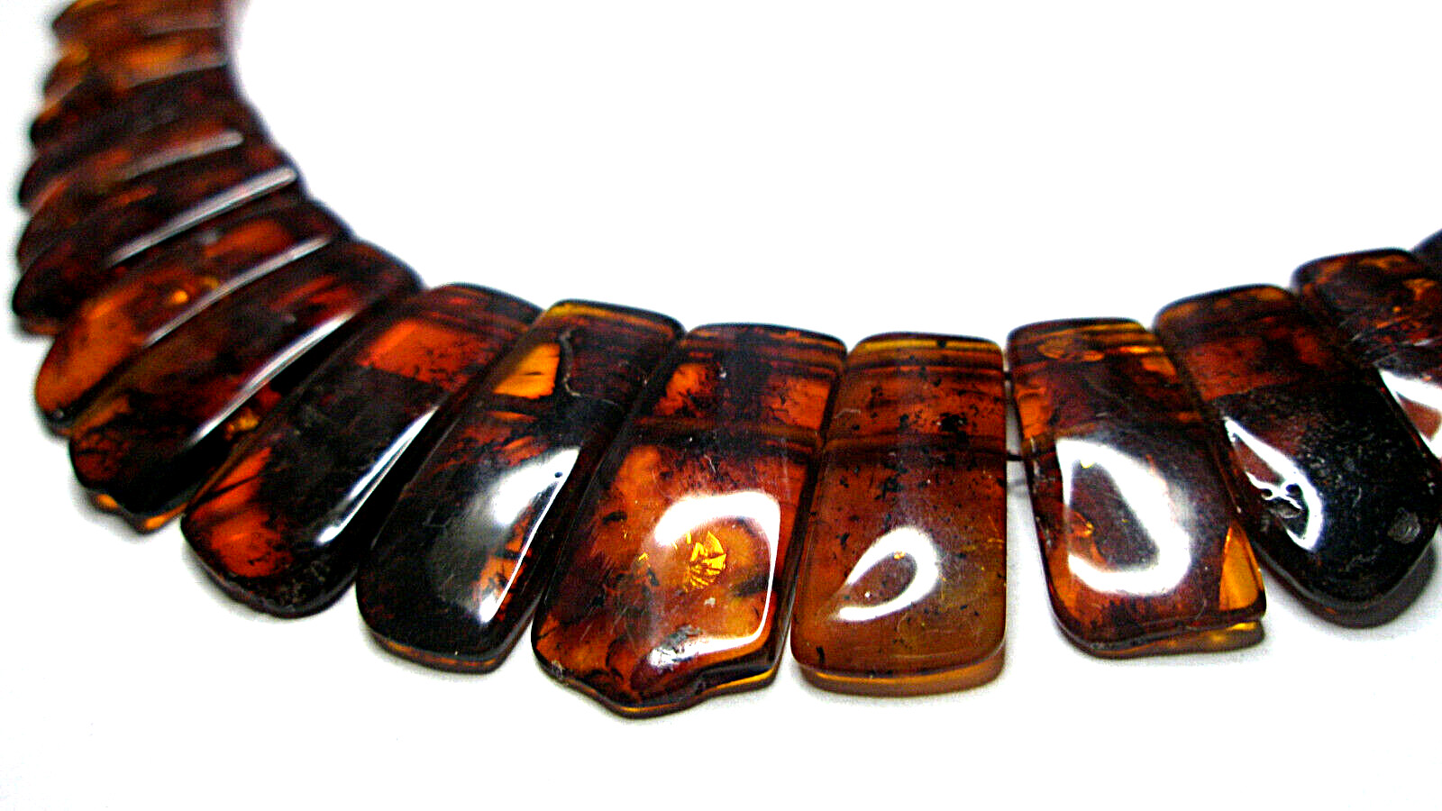 Genuine Baltic Amber Elegant Chic Necklace, Cognac Mix color 45 cm 17.7”, Gift