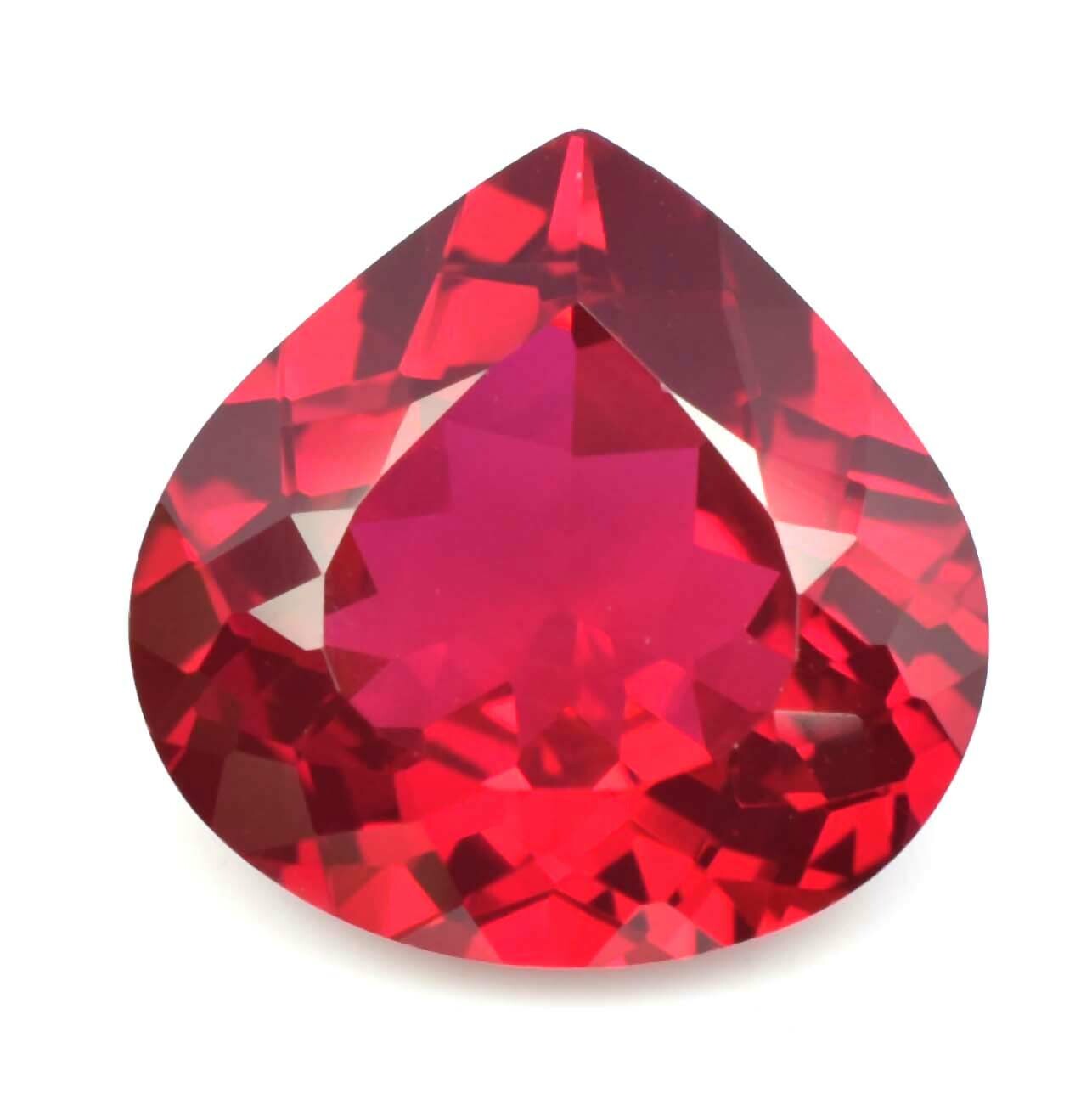 14.85 Ct Natural Flawless Mozambique Blood Red Ruby Heart Cut Loose Gemstone