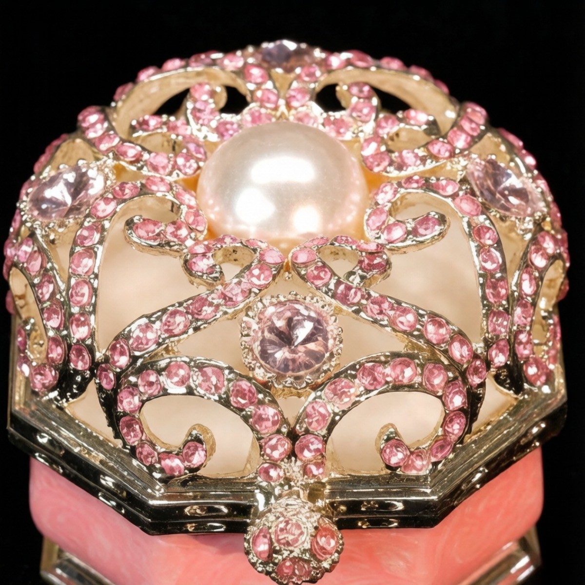 1 PC Large Enamel Jewelry Box with Diamond Storage Box for Jewelry