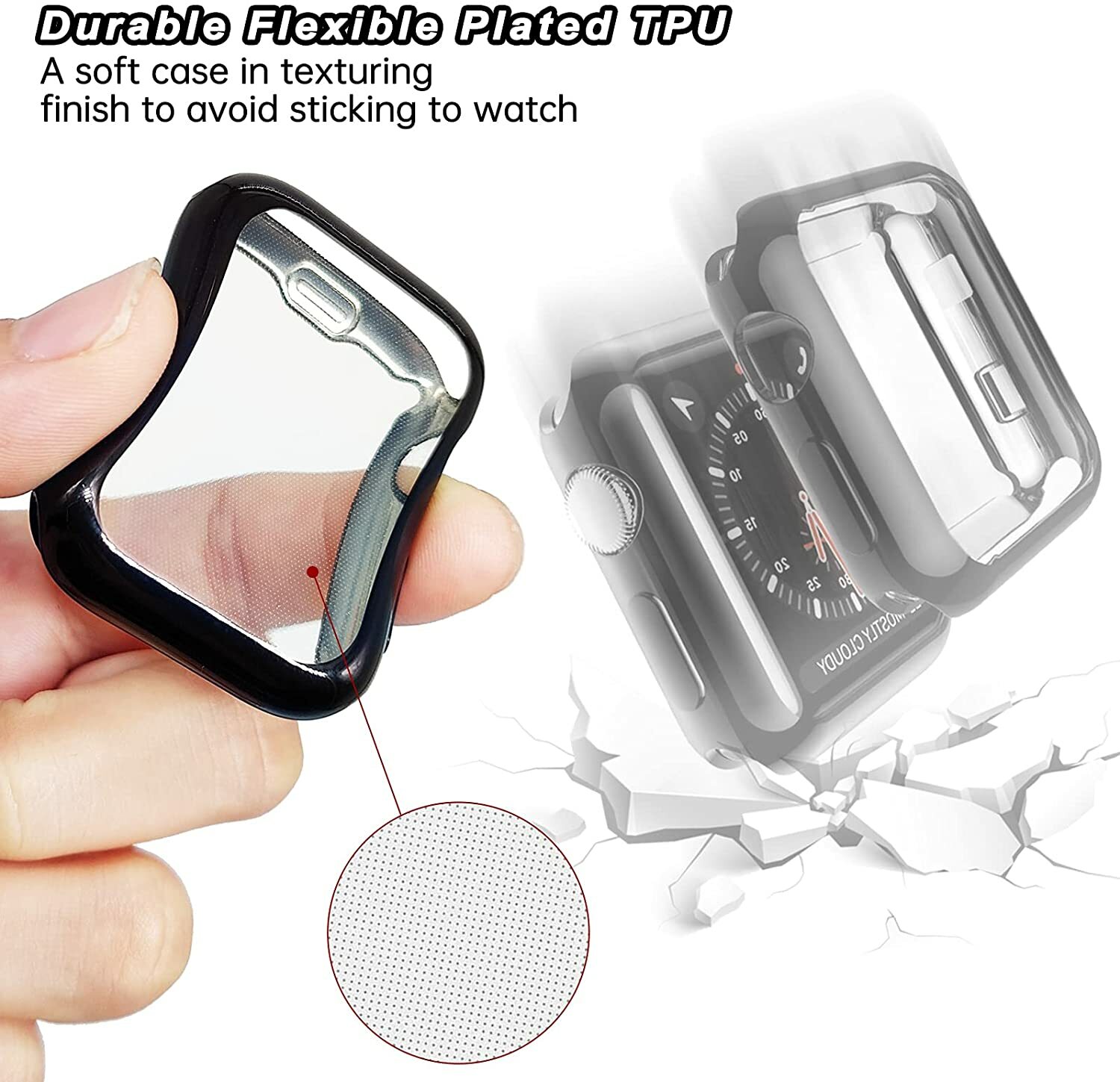 For Apple Watch Series 9 8 7 41/45MM Metal iWatch Strap Band+Full Screen Case