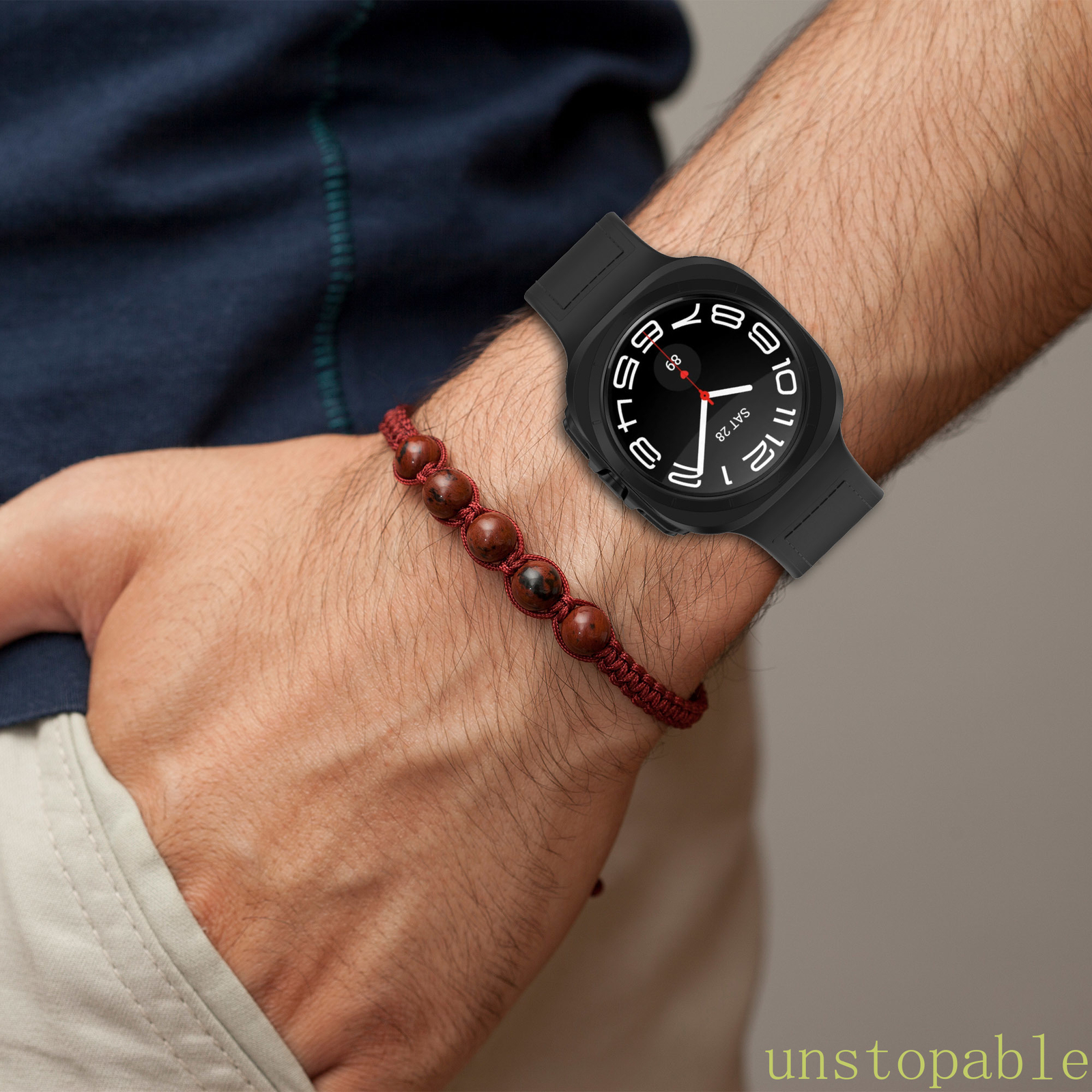 Soft Leather Silicone Strap Band Wristband For Samsung Galaxy Watch 7 Ultra 47mm