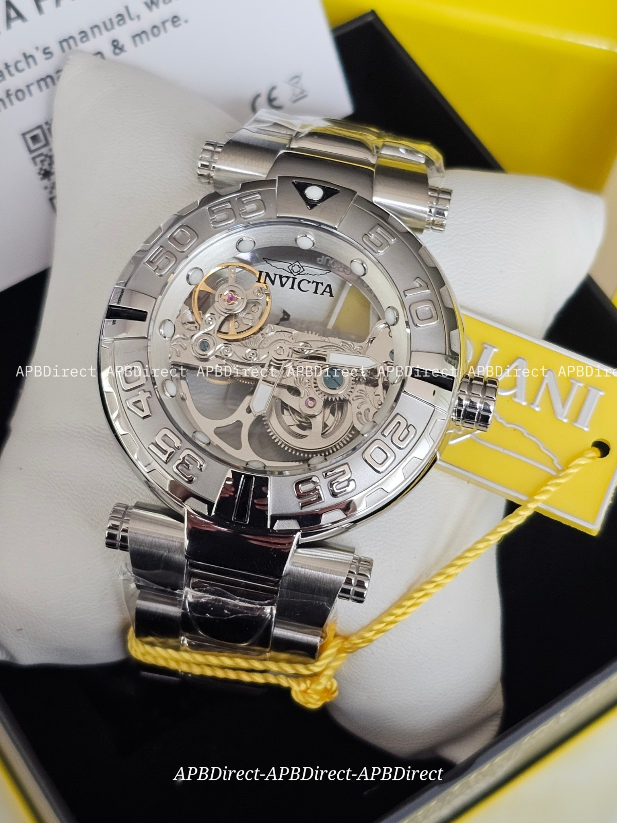 Invicta Subaqua Noma I – Automatic BRIDGE Mvmnt Skeleton Black Bezel mens watch