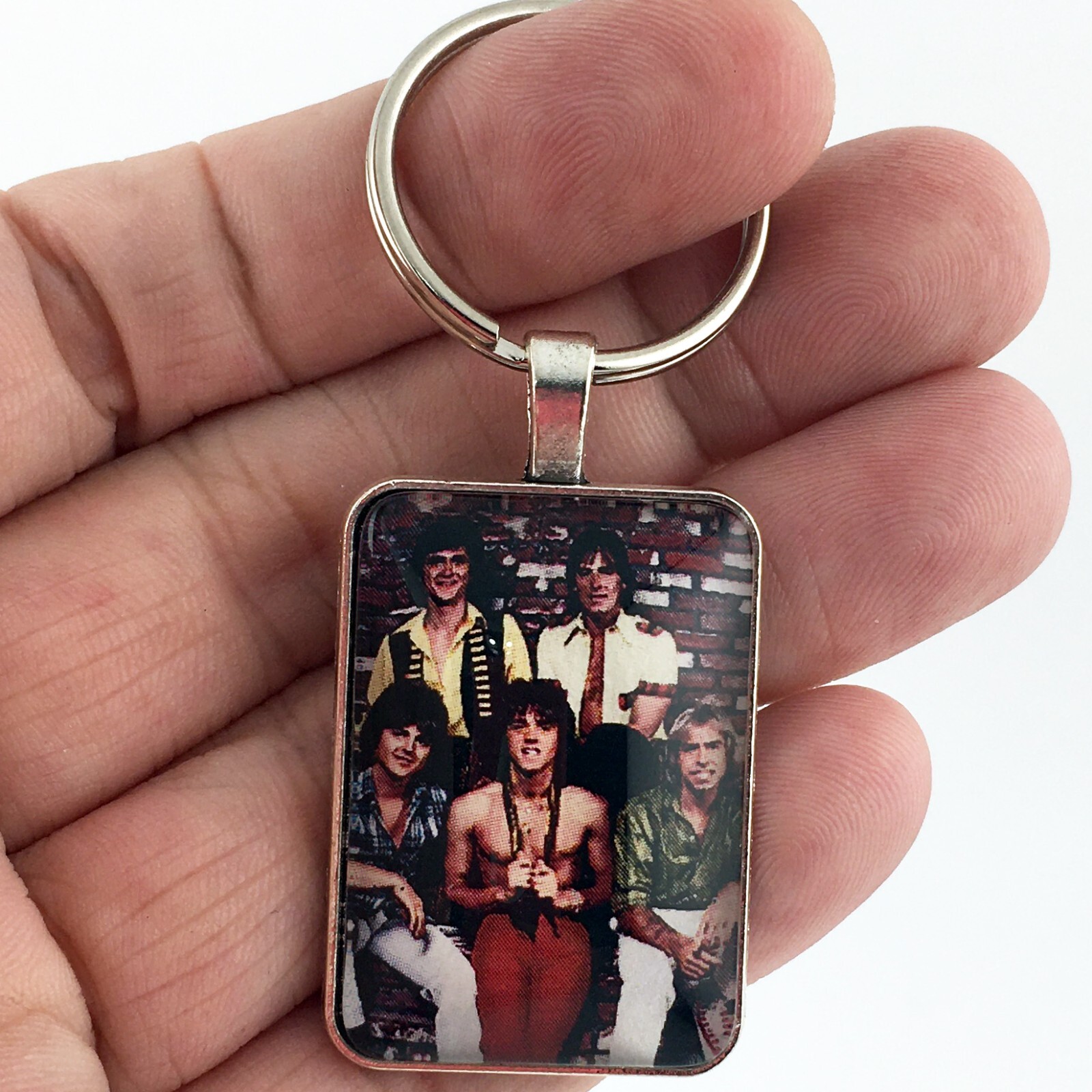 Bay City Rollers Poster Reproduction Key Ring / Necklace Saturday Night Hit Song