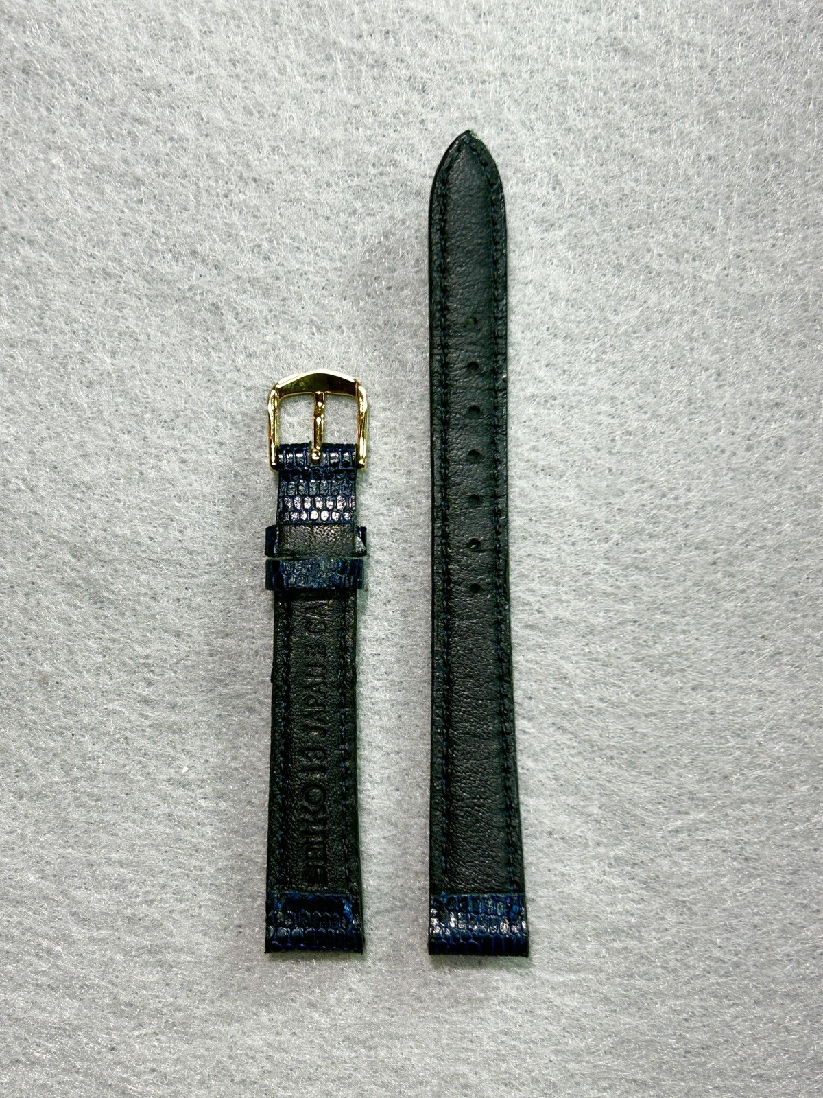 Seiko Ladies Dark Blue Genuine Croc Leather Watch Band 13mm NOS