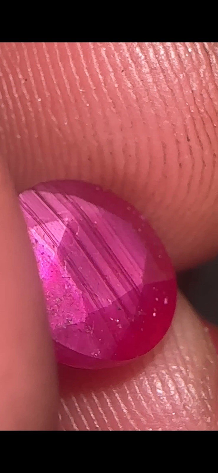 Antique 2.52ct Round Natural Ruby Vivid Color Candystripes💎 8MM Beautiful Gem