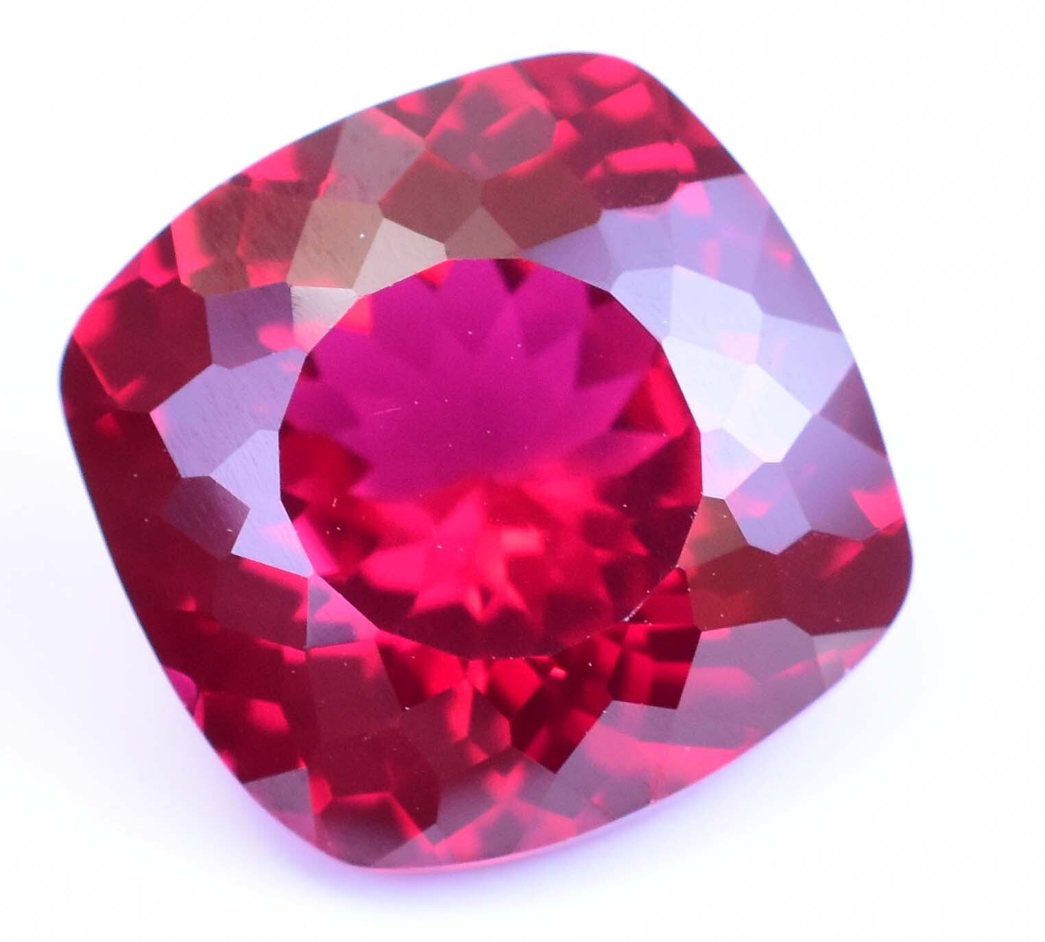 12.60Ct Natural Myanmar Red Spinel Certified Cushion Cut Flawless Loose Gemstone