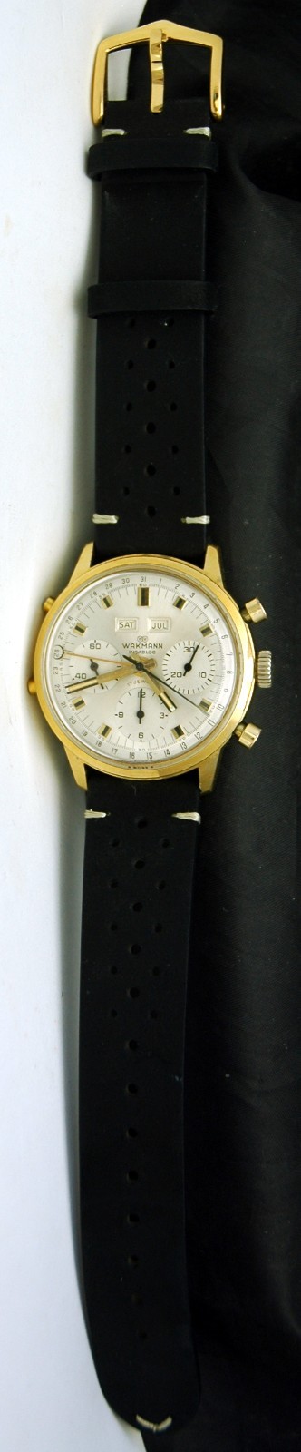 Wakmann Triple Calendar Chronograph Watch Valjoux 730 72c 73.1308.21 Gigandent