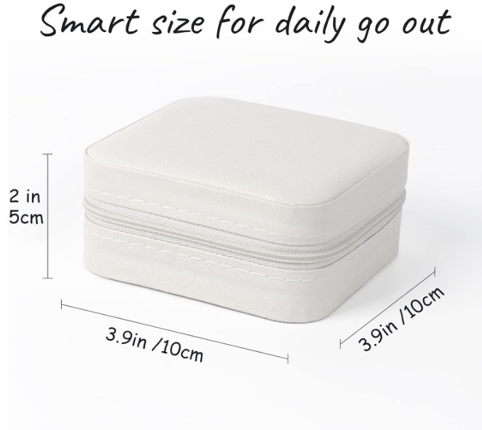MFXIP Travel Jewelry Case Small Jewelry Box Jewelry Organizer Storage Case Porta