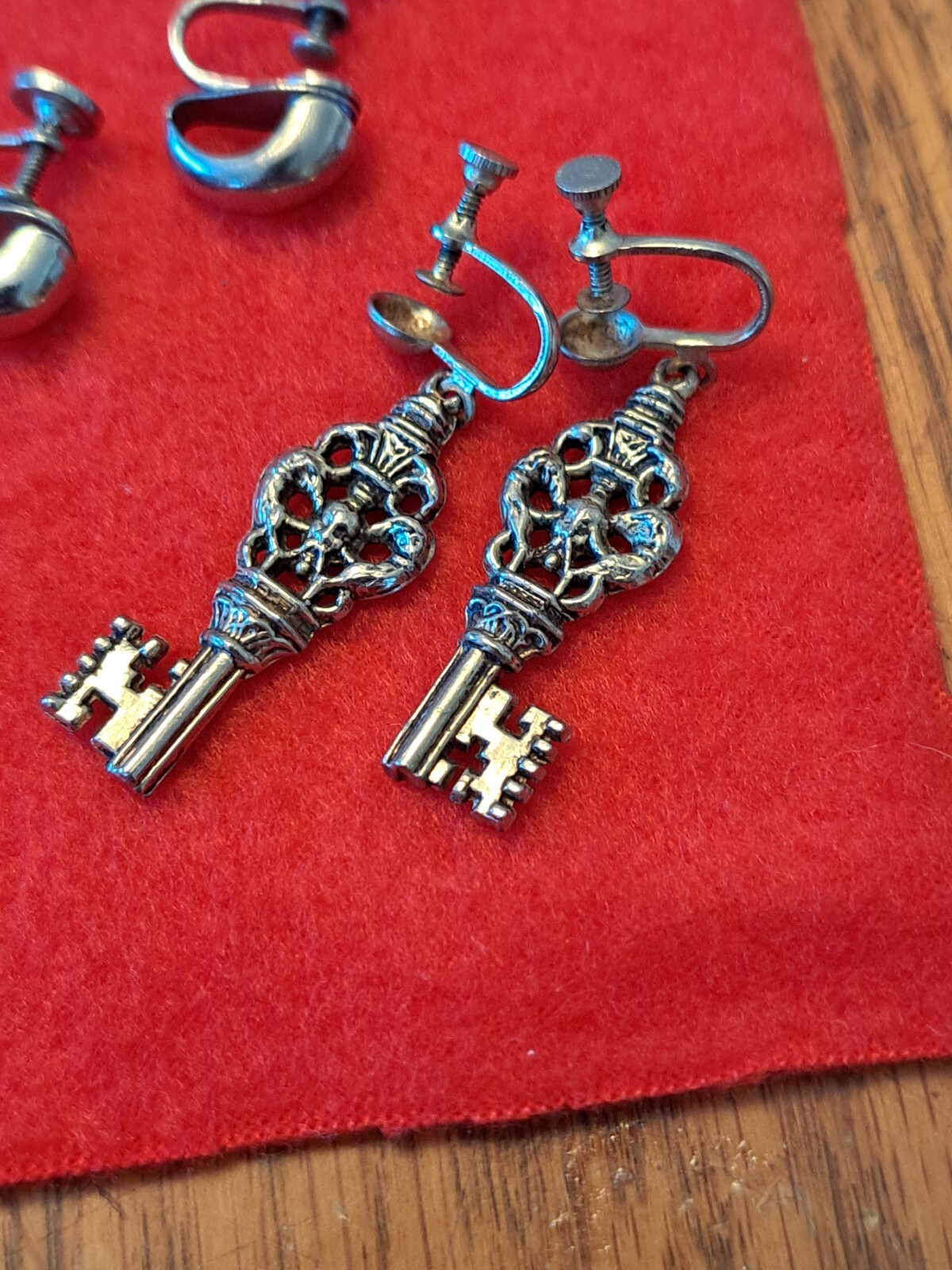 Earrings Vintage Silver Tone Costume Design Several Styles a Lot of 15 Pair