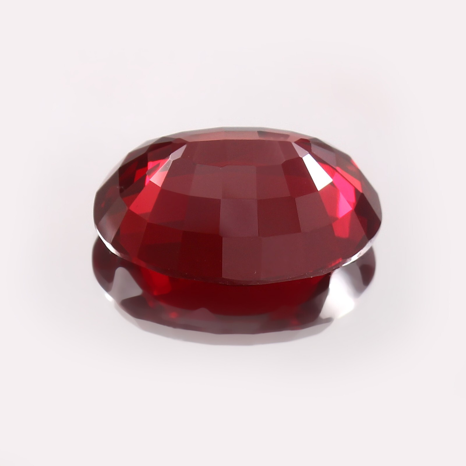 AAA Rated Lab Created Synthetic Oval Garnet Cut Gemstone,4×6-15x20mm,1pcs