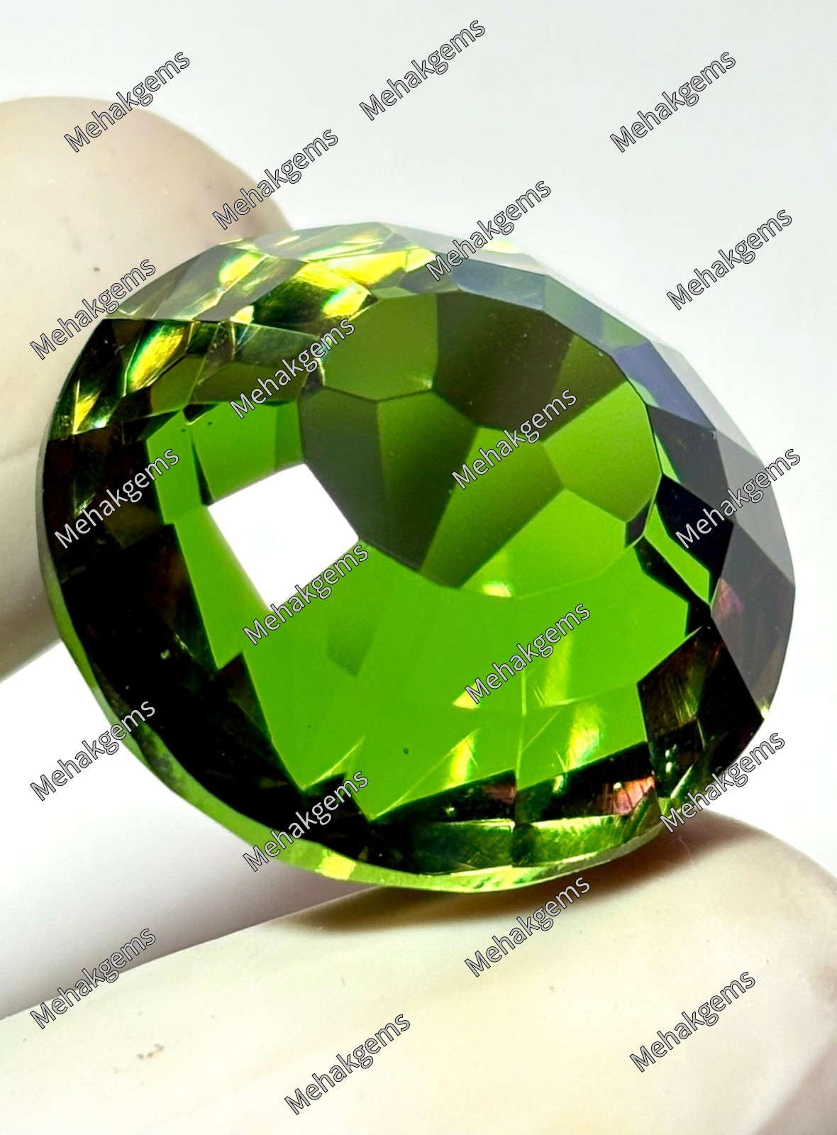 69 Carat Zultanite Gemstone, Round Faceted Color Changing Diaspore Pendant Stone