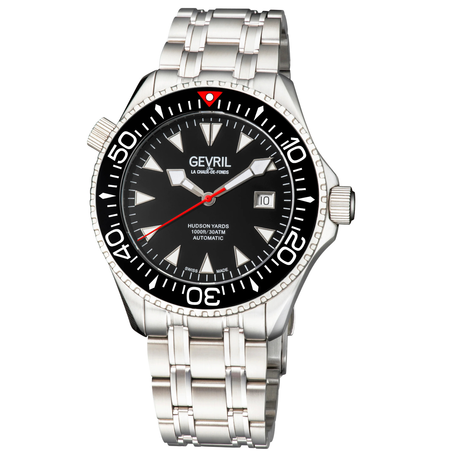NEW Gevril Hudson Yards Swiss ETA Automatic Diver Watch Limited Edition #064/500