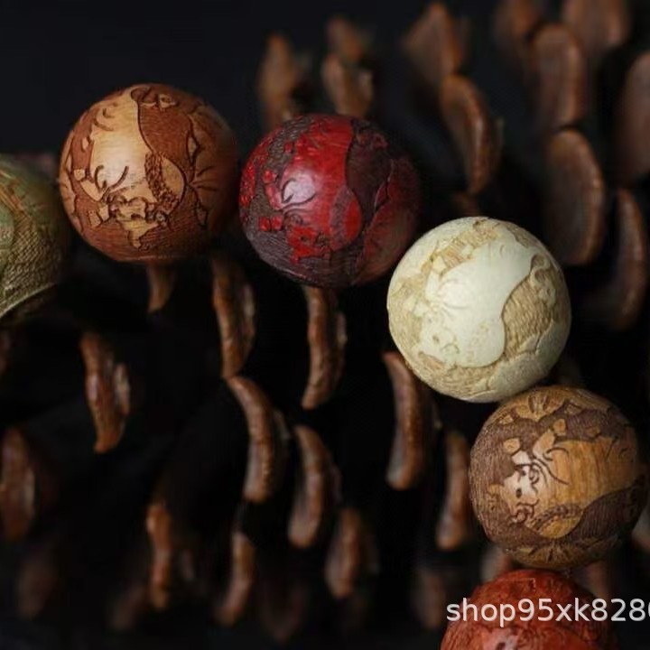 Rosewood Multi-Bead Bracelet and Meditation Mala for Men and Women