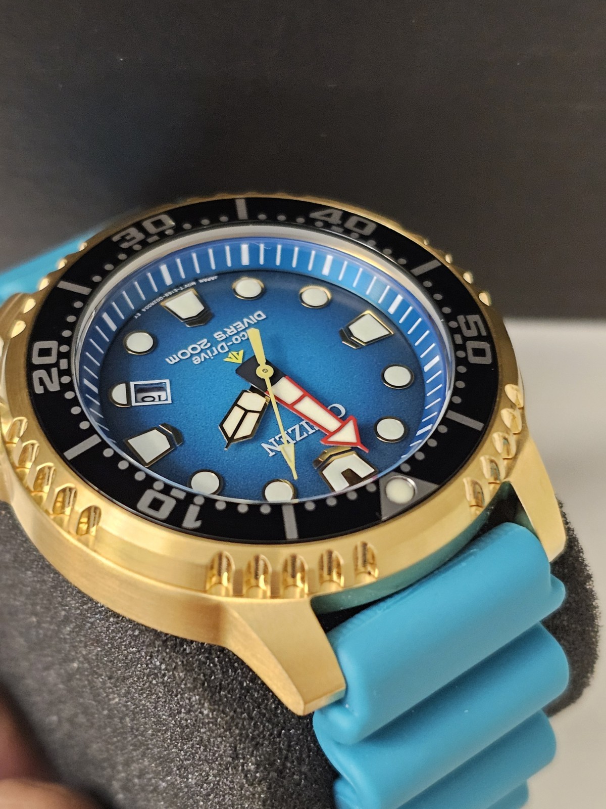 New Citizen Promaster BN0162-02X Eco-Drive Men Diver Watch with Extra Strap