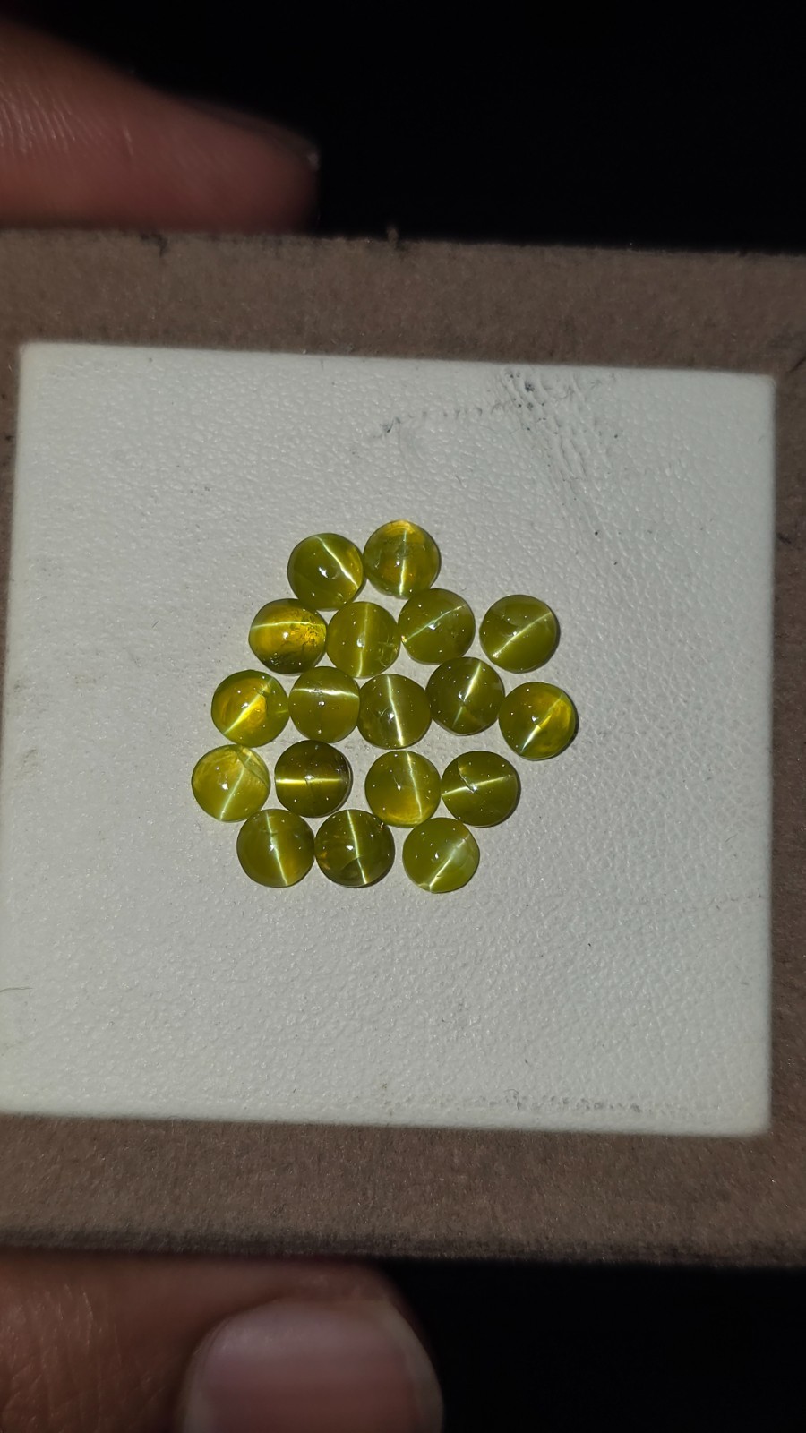 4.2mm Round Wonderfull 100% Natural Chrysoberyal Cats eye Lot . [7.37crts]