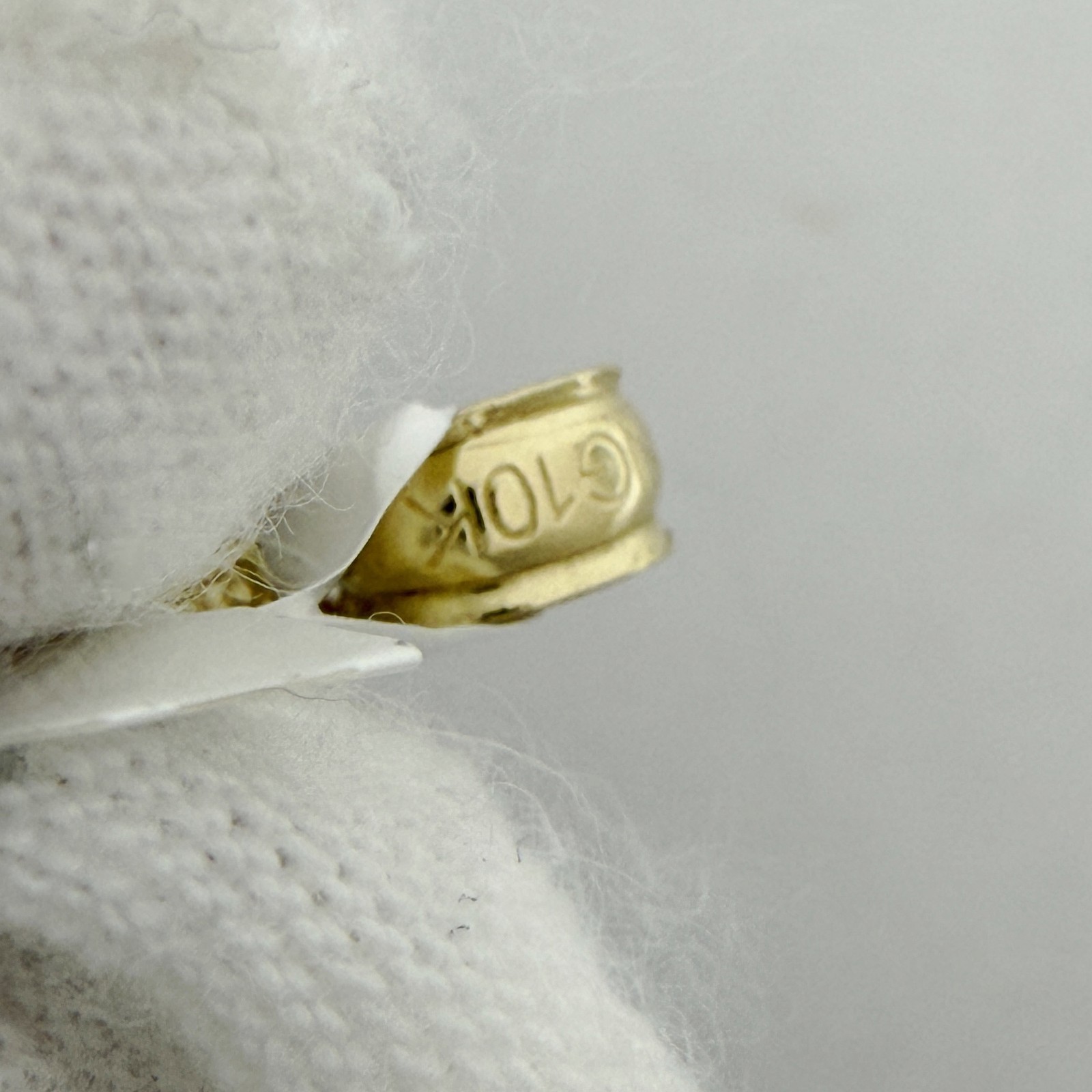 10k Yellow Gold Unisex Tiny Cross Religious Charm Pendant Jewelry Gift