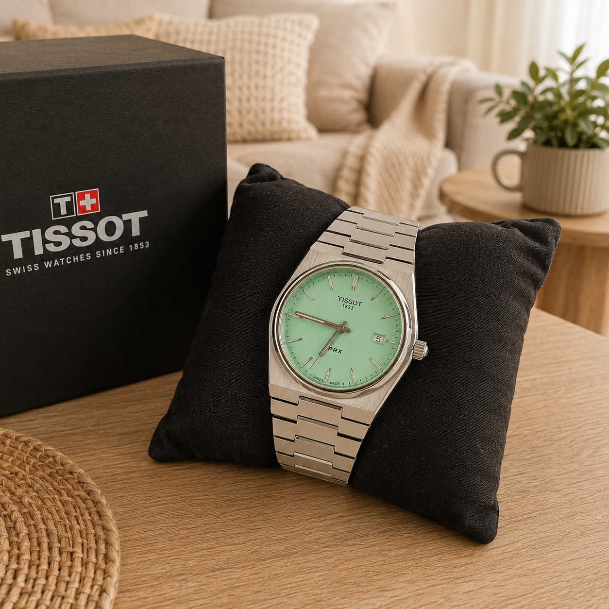Tissot PRX 40mm Swiss Quartz Watch T137.410.11.091.01 Stainless Steel Green Dial