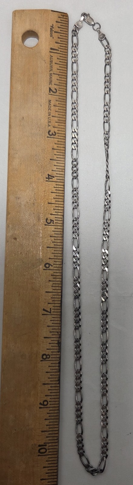 Classic Style Sterling Silver Chain Necklace .925 Approximately 10 Inches Long