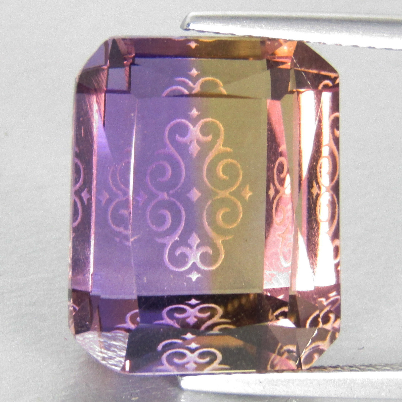 20.50Cts Outrageous Natural Bolivian Ametrine Collection Gemstone Emerald Cut