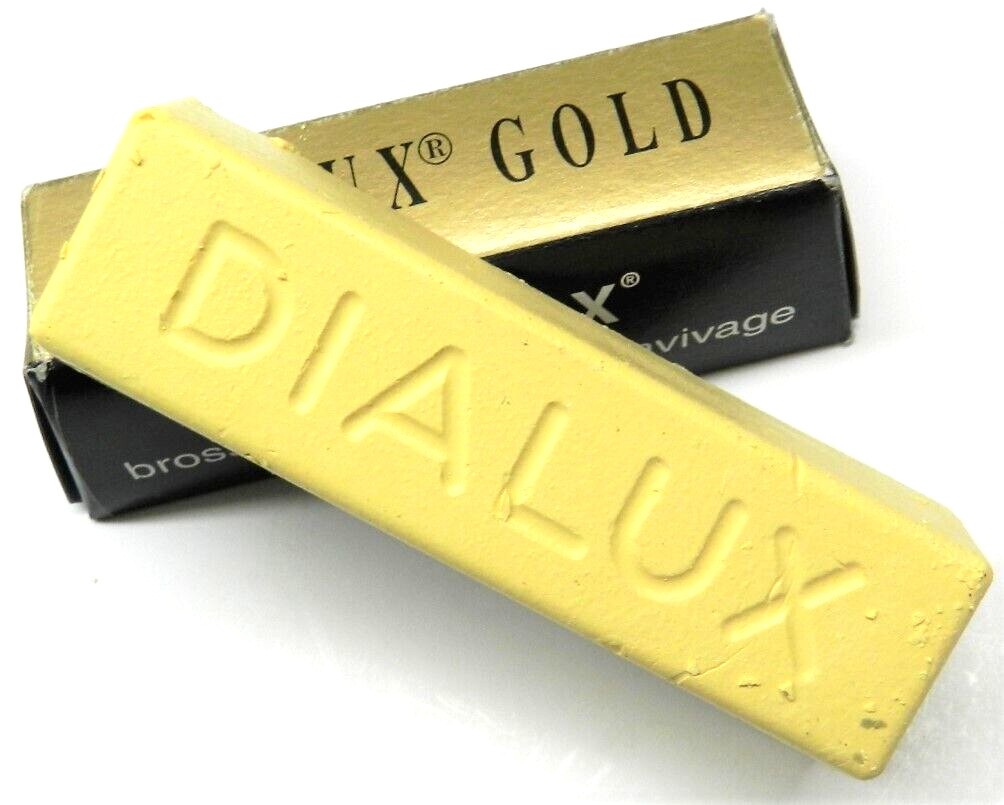 Dialux Gold Polishing Compound Jewelry Rouge Super-Finish Highest Gloss 1 Bar