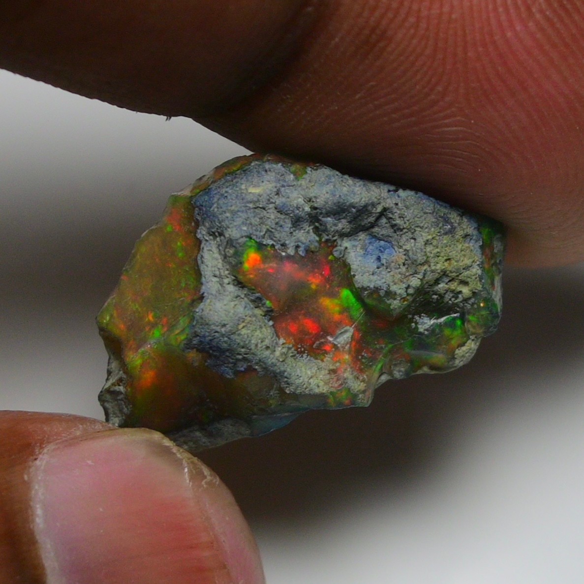 Natural Ethiopian Black Opal Rough 12.70 Ct – Ideal for Jewelry, Welo Fire Opal