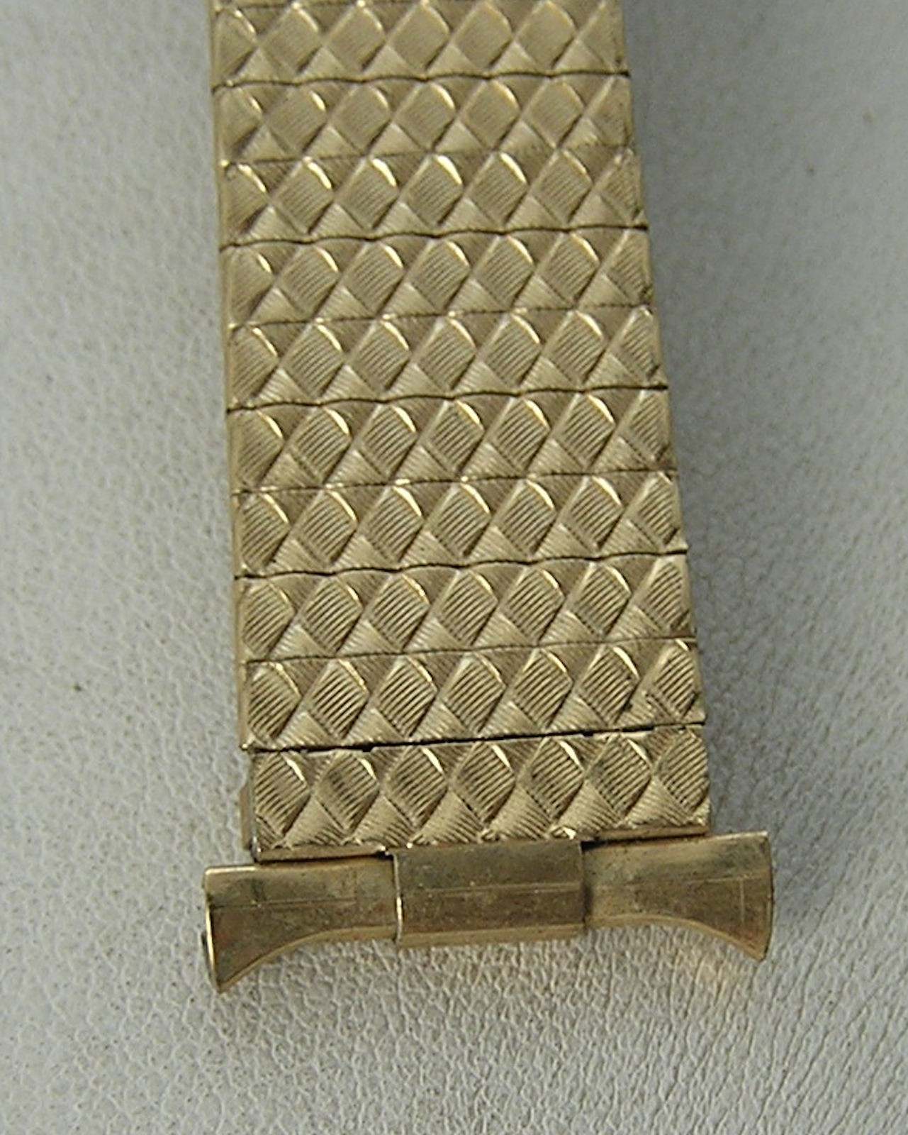 Vintage Baldwin 10K Gold Filled Watch Bracelet Band fold Over Clasp 16-20mm #21