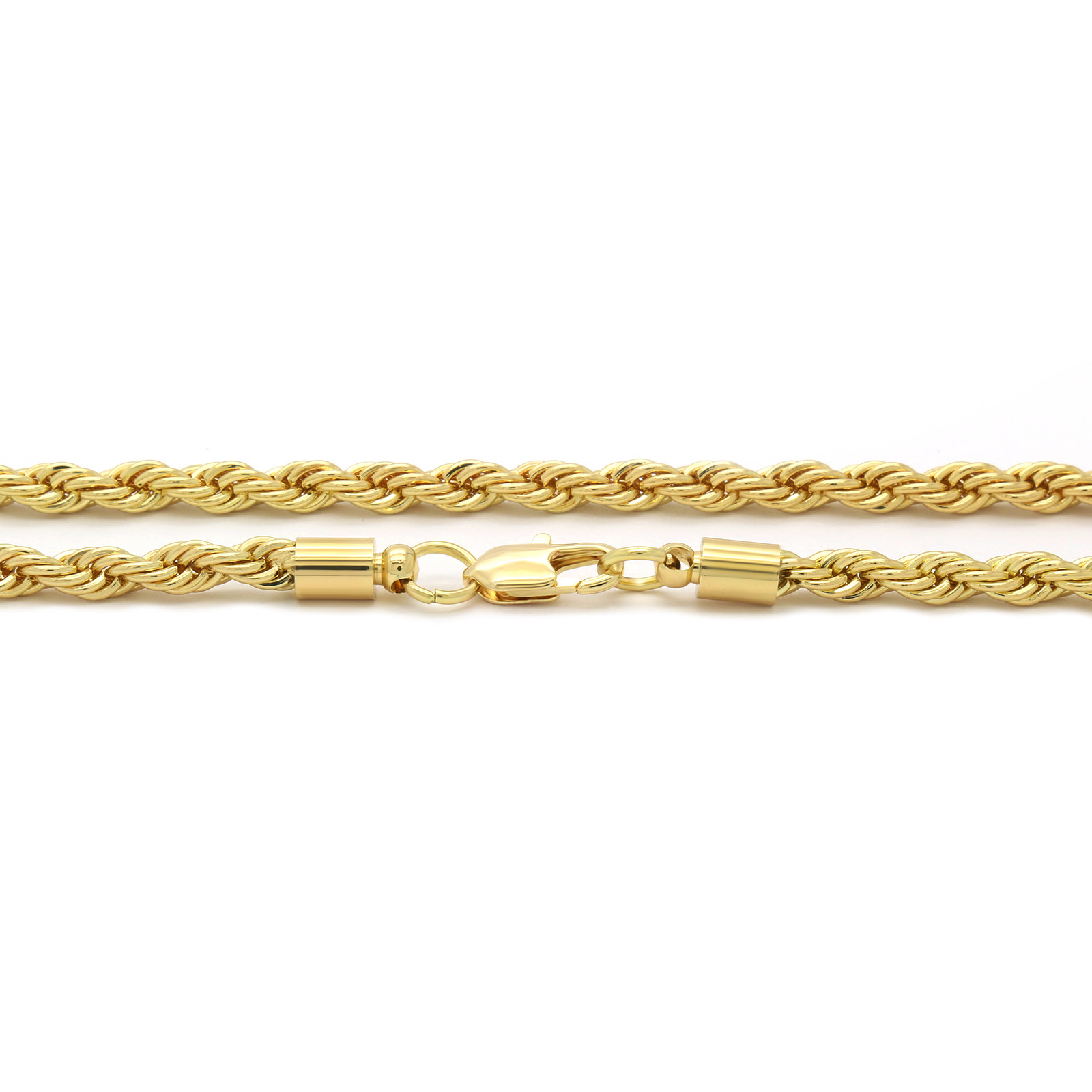 14k Gold Plated Only God Can Judge Me Pendant Cubic-Zirconia 24″ Rope Chain