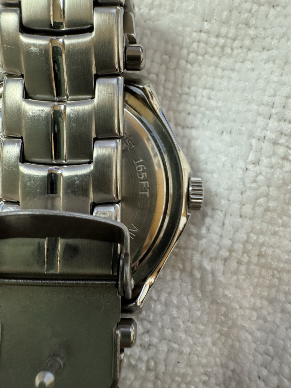 Men’s Armitron Heavy Stainless Steel Watch w/ Tachymeter Fixed Bezel-20/4224SV