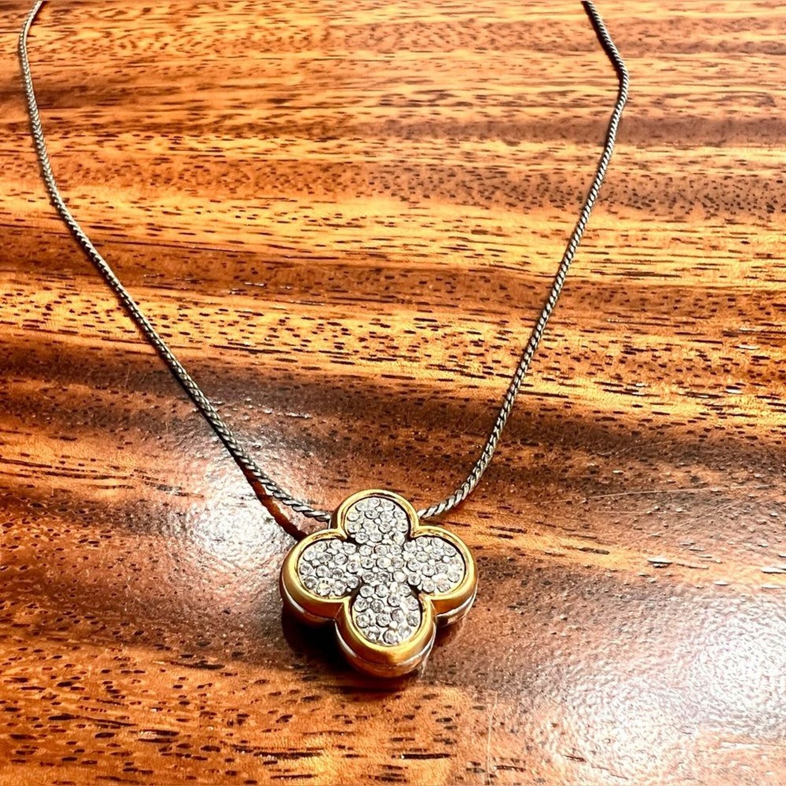 BRIGHTON Massandra Necklace SOLD OUT Gold, Silver& Swavorski Crystals EUC
