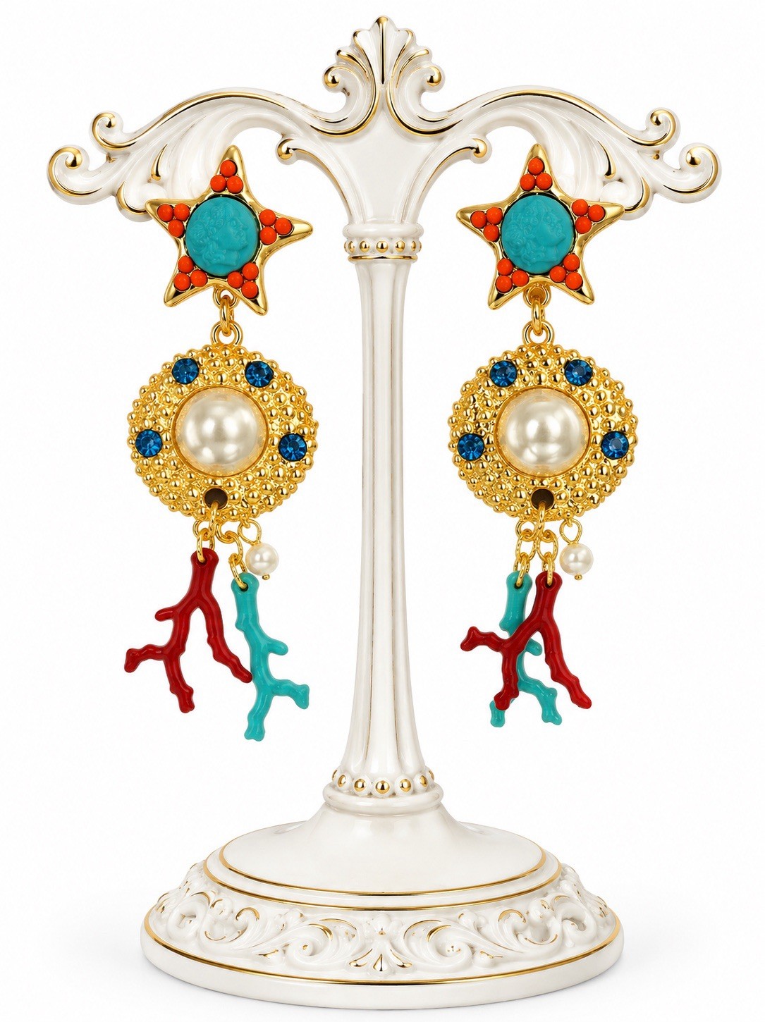 Hanna Bernhard One of a Kind Parisian Ocean Treasure Earrings