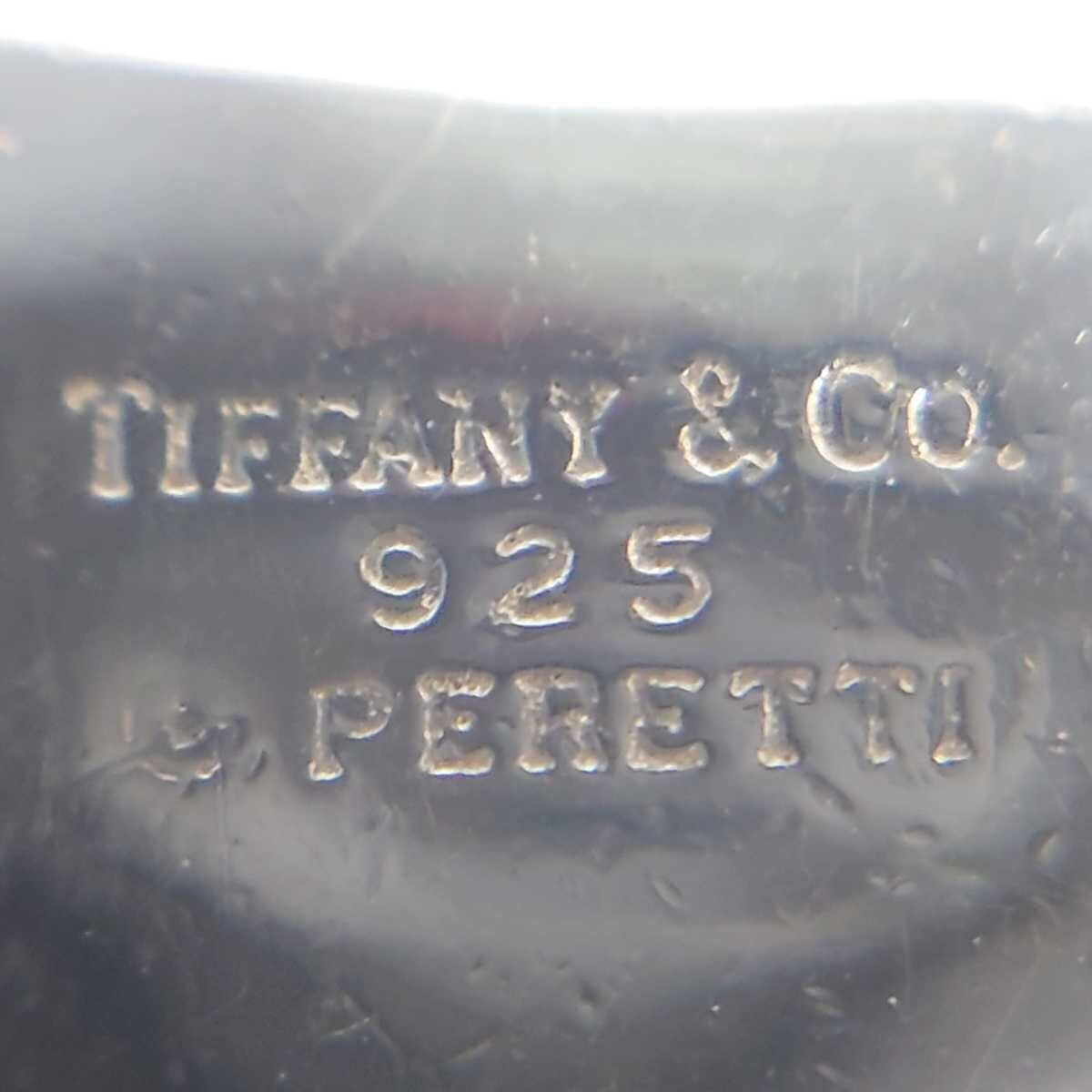 TIFFANY & Co Elsa Peretti Large Bean Sterling Silver925 Pendant necklace 11x18mm